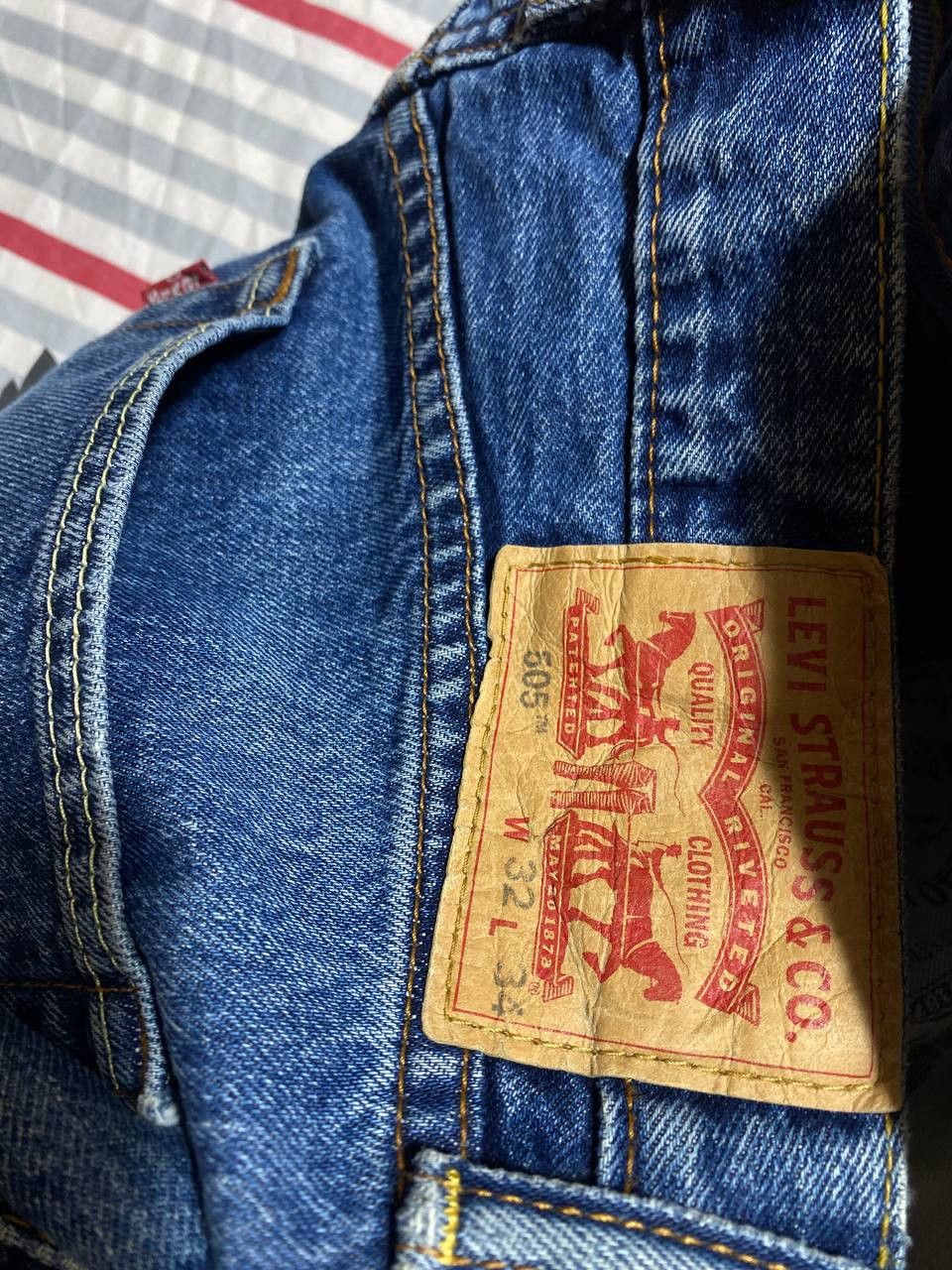 Levi's × Vintage Vintage Levi's 505 Signature Released Hem Jeans Size US 34 / EU 50 - 8 Thumbnail