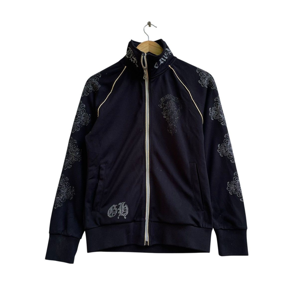 Vintage Japanese Brand Inspired Chrome Heart Zipper Up Jacket Size US M / EU 48-50 / 2 - 1 Thumbnail