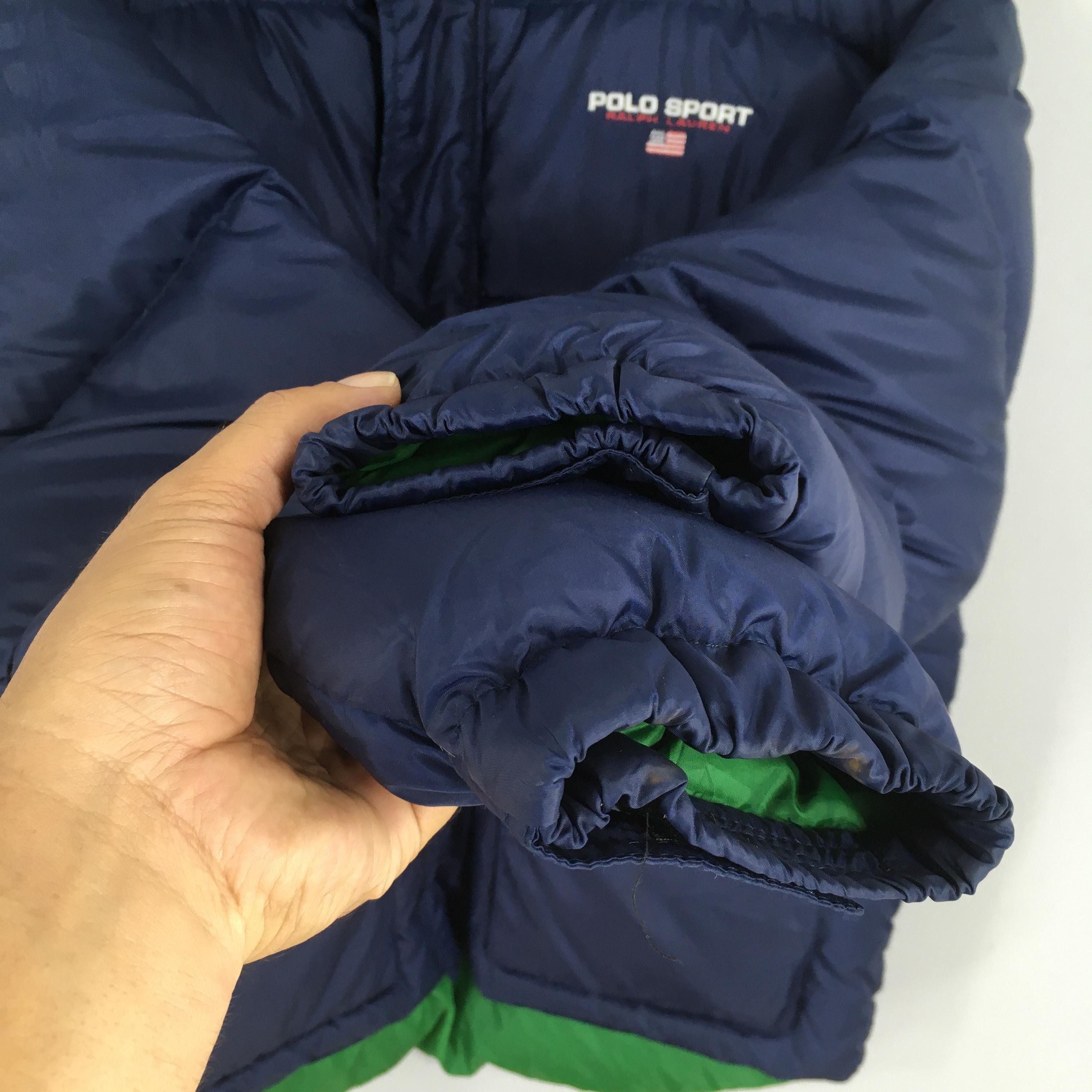 Vintage 90's Polo Sport Puffer Bomber Jacket Medium