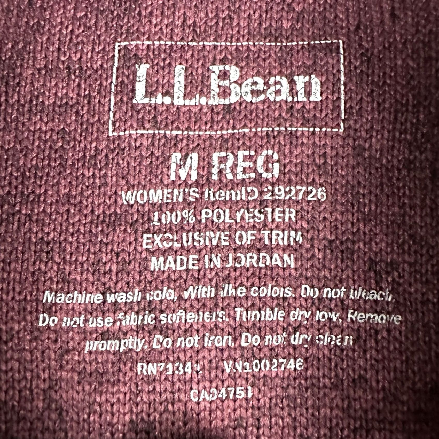 Vintage L.L. Bean Sweater Women M Pink Purple Fleece Pullover 1/4 Snap Jacket GUC Casual Wool? Size M / US 6-8 / IT 42-44 - 4 Thumbnail