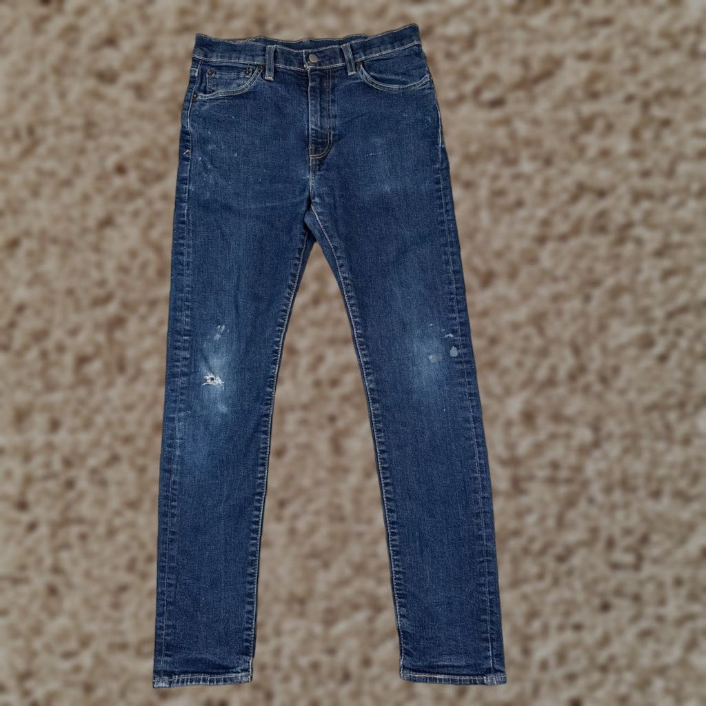 Levis Jeans Adult 32 Blue Denim Skinny 510 Premium Big E Dark Wash Cotton 30x29