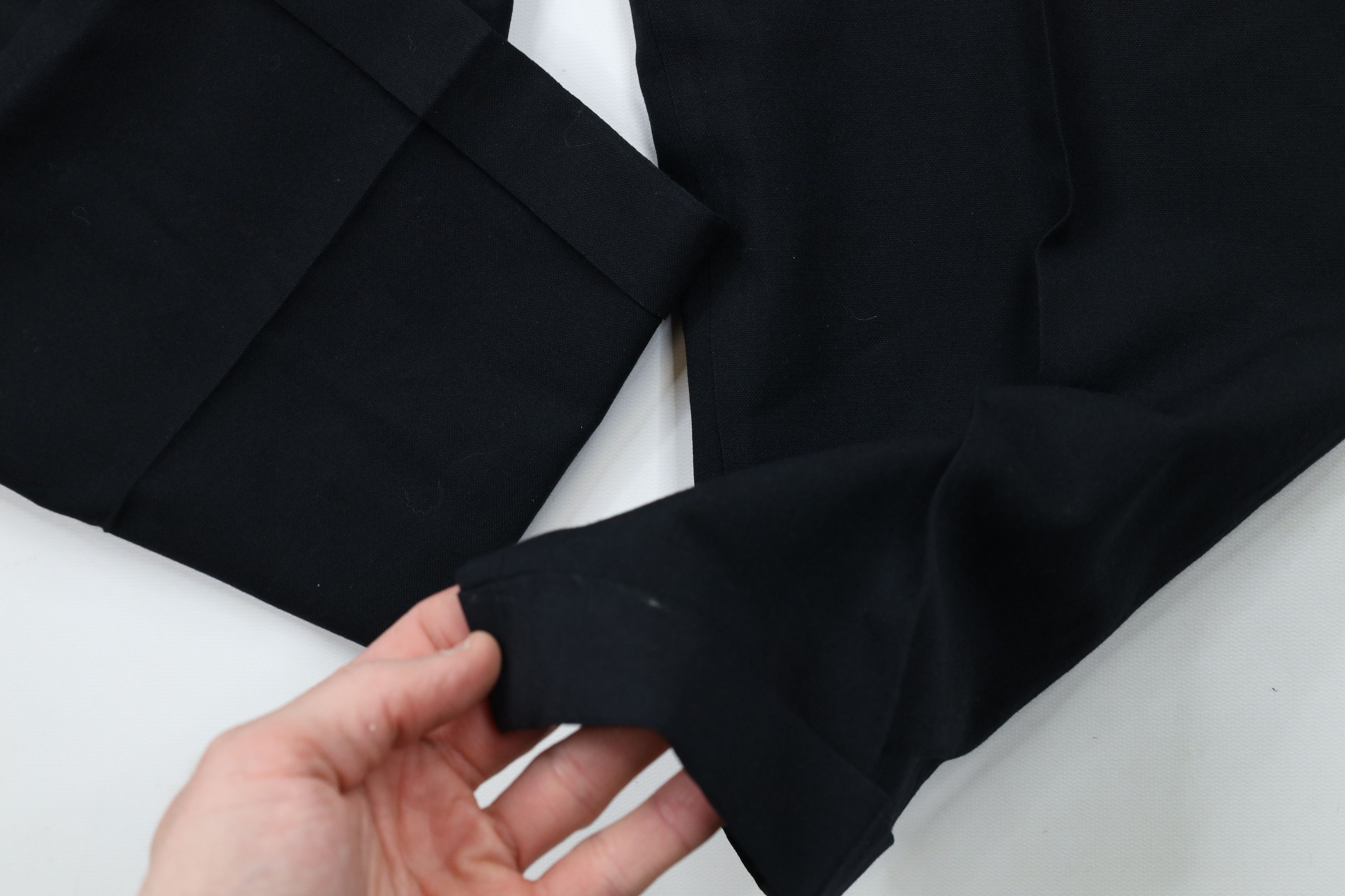 Vintage Vintage 90s Streetwear Cuffed Wide Leg Chino Pants Black USA Size US 34 / EU 50 - 5 Thumbnail