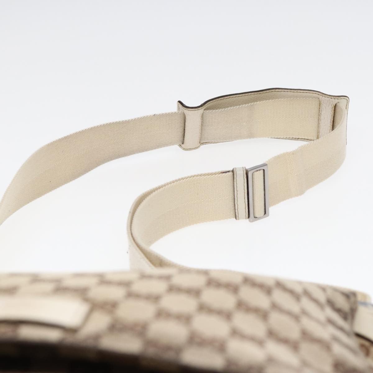 Gucci GUCCI GG Canvas Shoulder Bag Beige Silver Size ONE SIZE - 8 Thumbnail