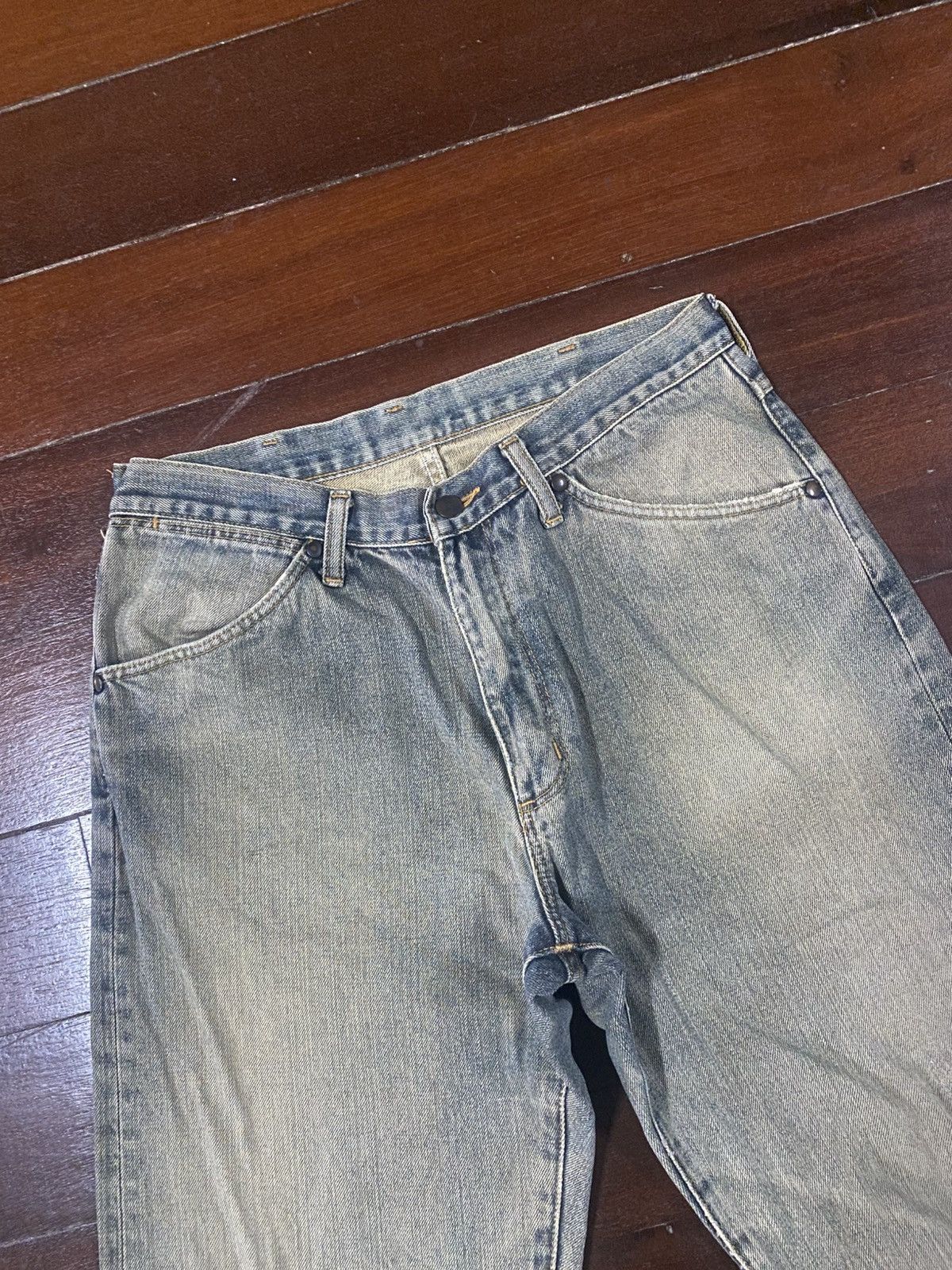Wrangler VINTAGE WRANGLER DISTRESSED FADED JEANS PANTS selvedge rusty Size US 33 - 6 Thumbnail