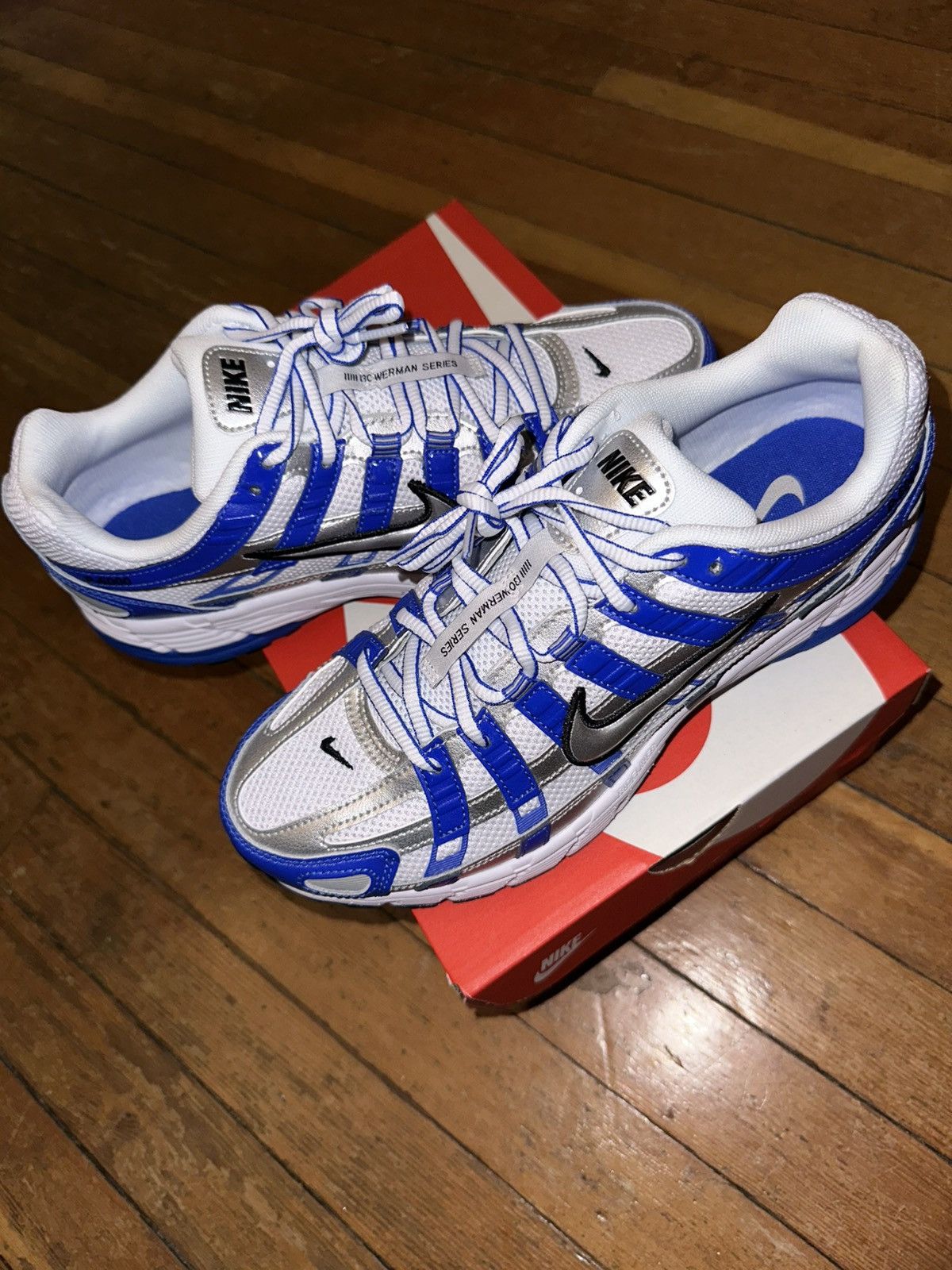 Nike Nike p-6000 Racer Blue/Metallic silver Size US 8 / EU 41 - 3 Thumbnail