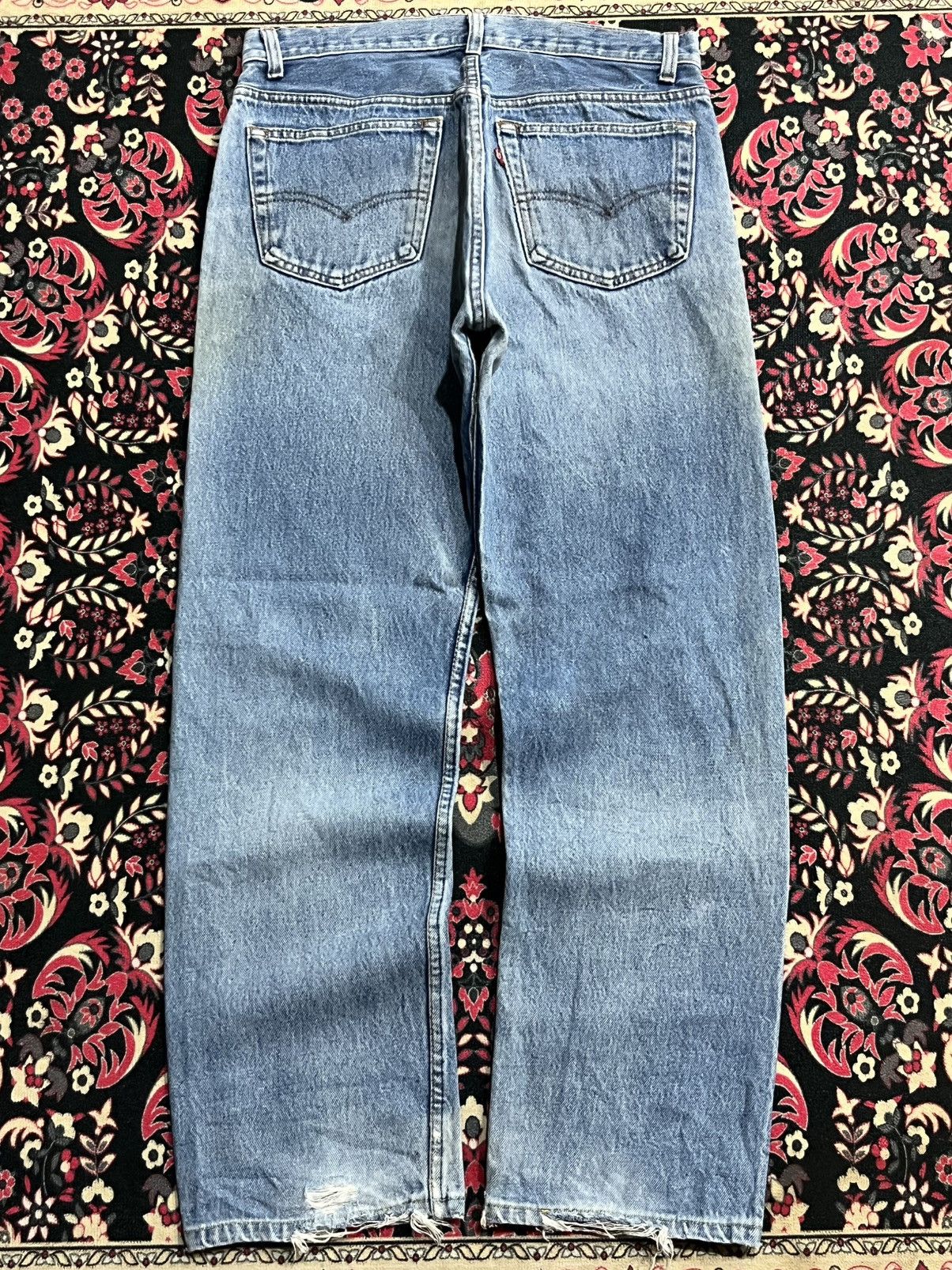 Levi's Vintage Y2K Levi’s 501 Blue Washed Straight Leg Jeans Size US 33 - 2 Thumbnail