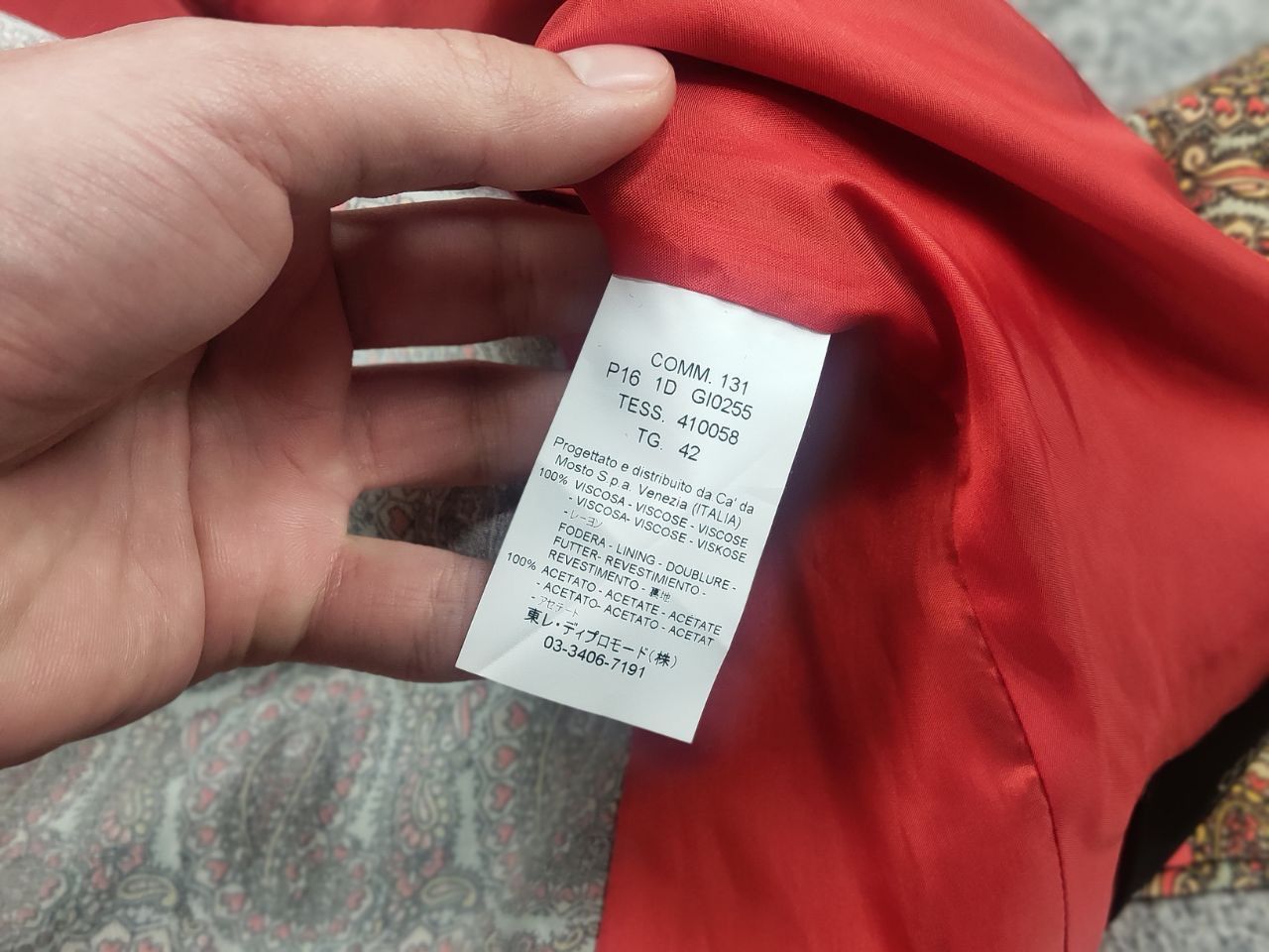 Vintage Seventy sergio tegon Pattern Double-Breasted blazer Jacket Size M / US 6-8 / IT 42-44 - 15 Thumbnail