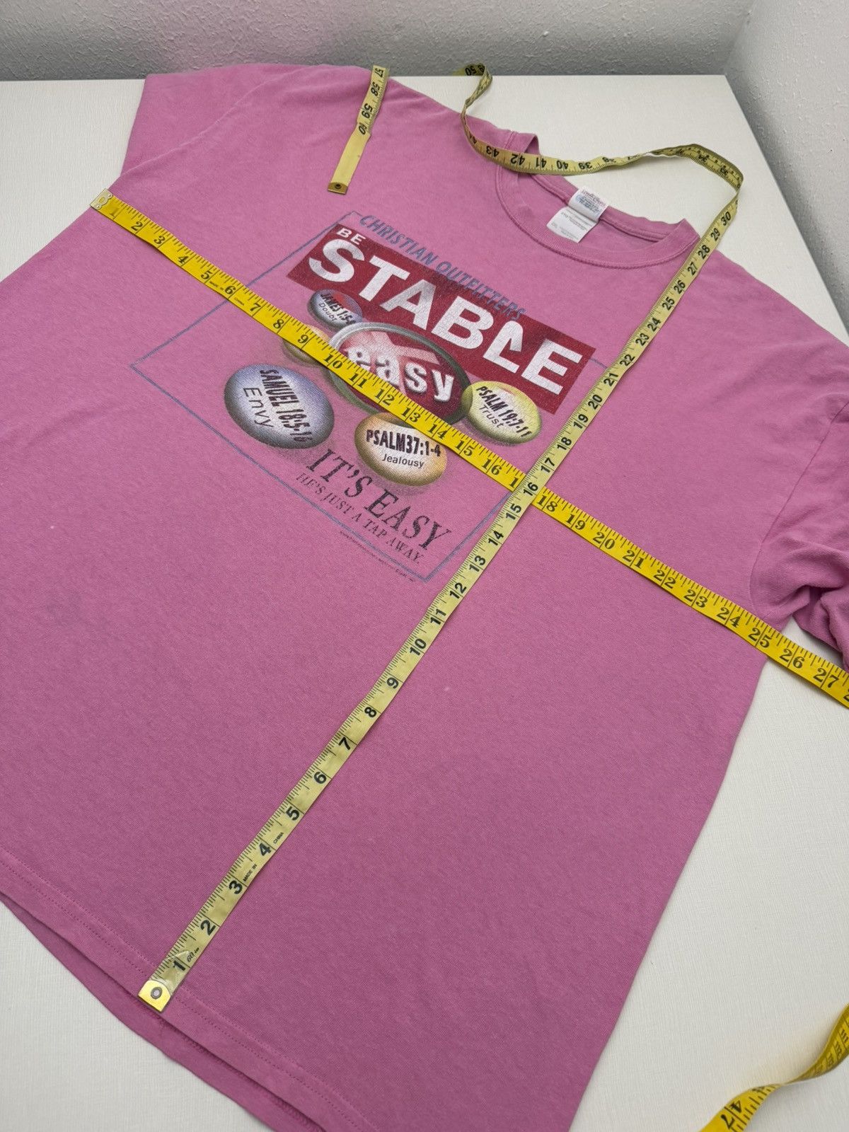Staple Vtg Jesus Tee Christian Outfitters Be Stable Staples Parody Size US XXL / EU 58 / 5 - 5 Thumbnail