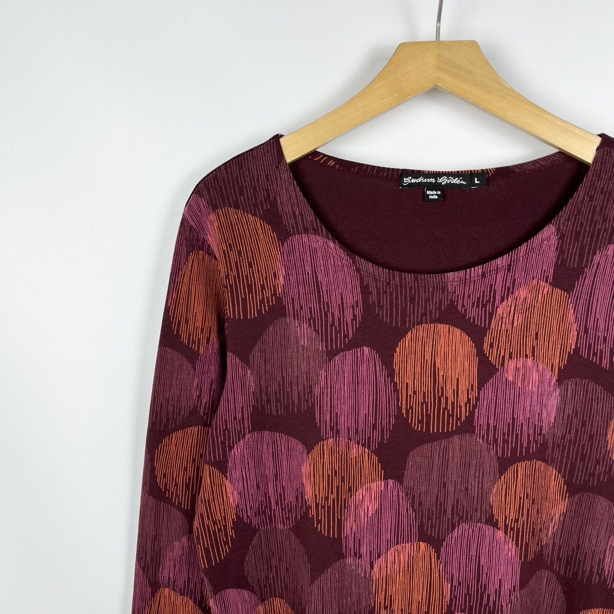 Gudrun Sjoden Ladies Gudrun Sjoden Geometric Pattern Long Sleeve Tunic Size L / US 10 / IT 46 - 5 Thumbnail
