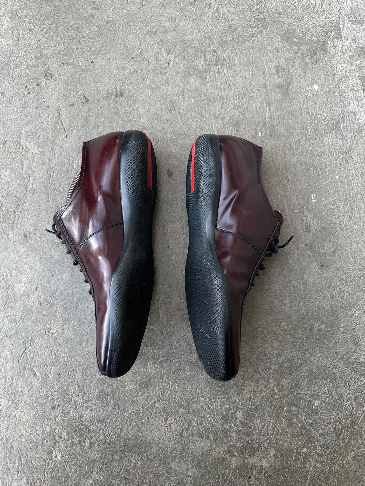Prada PRADA LUXURY RED LEATHER LOAFERS SHOES MARKED SIZE UK 6 Size US 7 / EU 40 - 5 Thumbnail