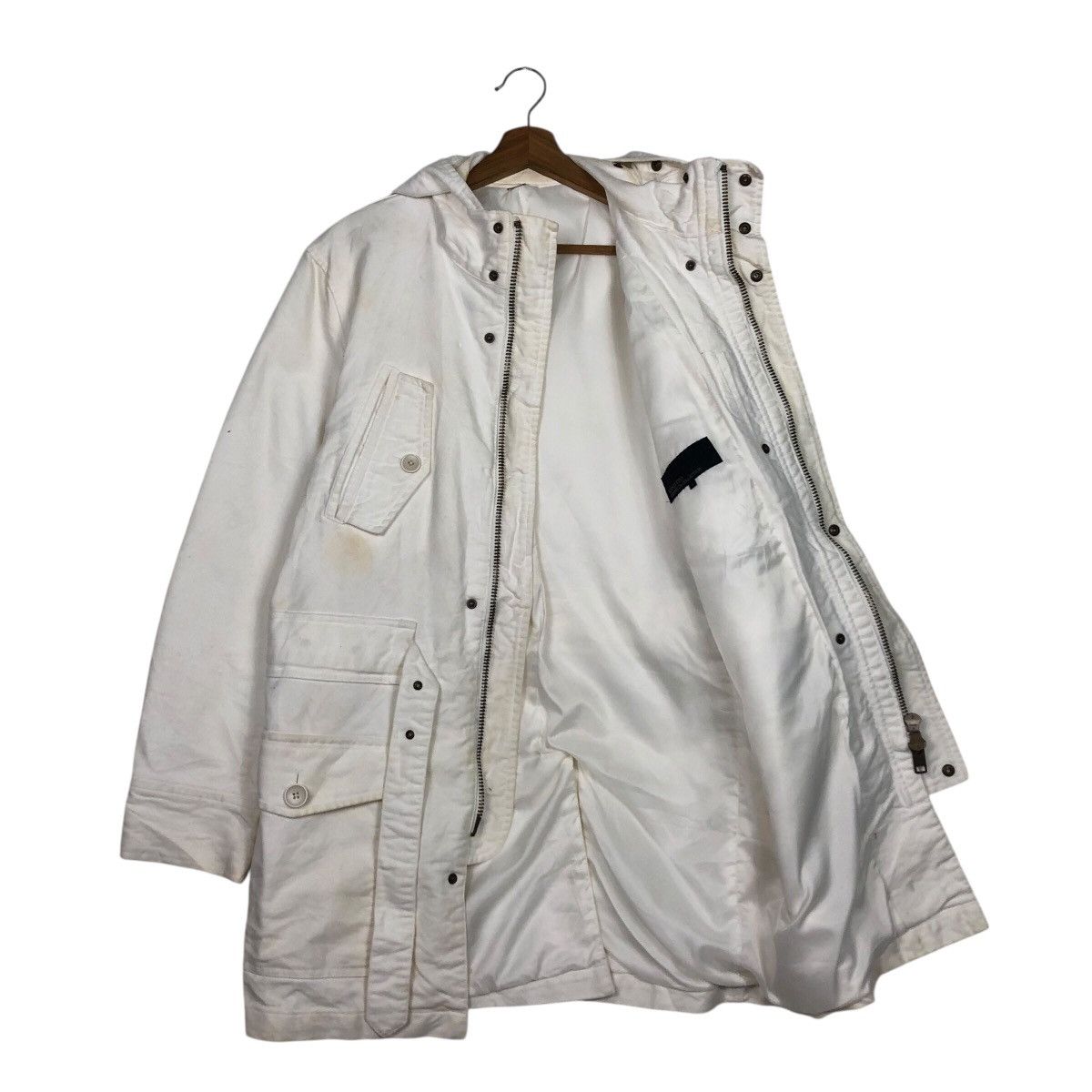 Japanese Brand 📌Vintage Biker Jacket Rich White Kenji Ito Comme Ca Size US L / EU 52-54 / 3 - 14 Thumbnail