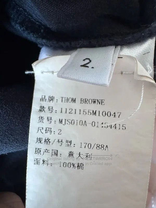 Thom Browne Thom Browne Embroidered Logo Short-Sleeve T-Shirt . Size US M / EU 48-50 / 2 - 6 Thumbnail