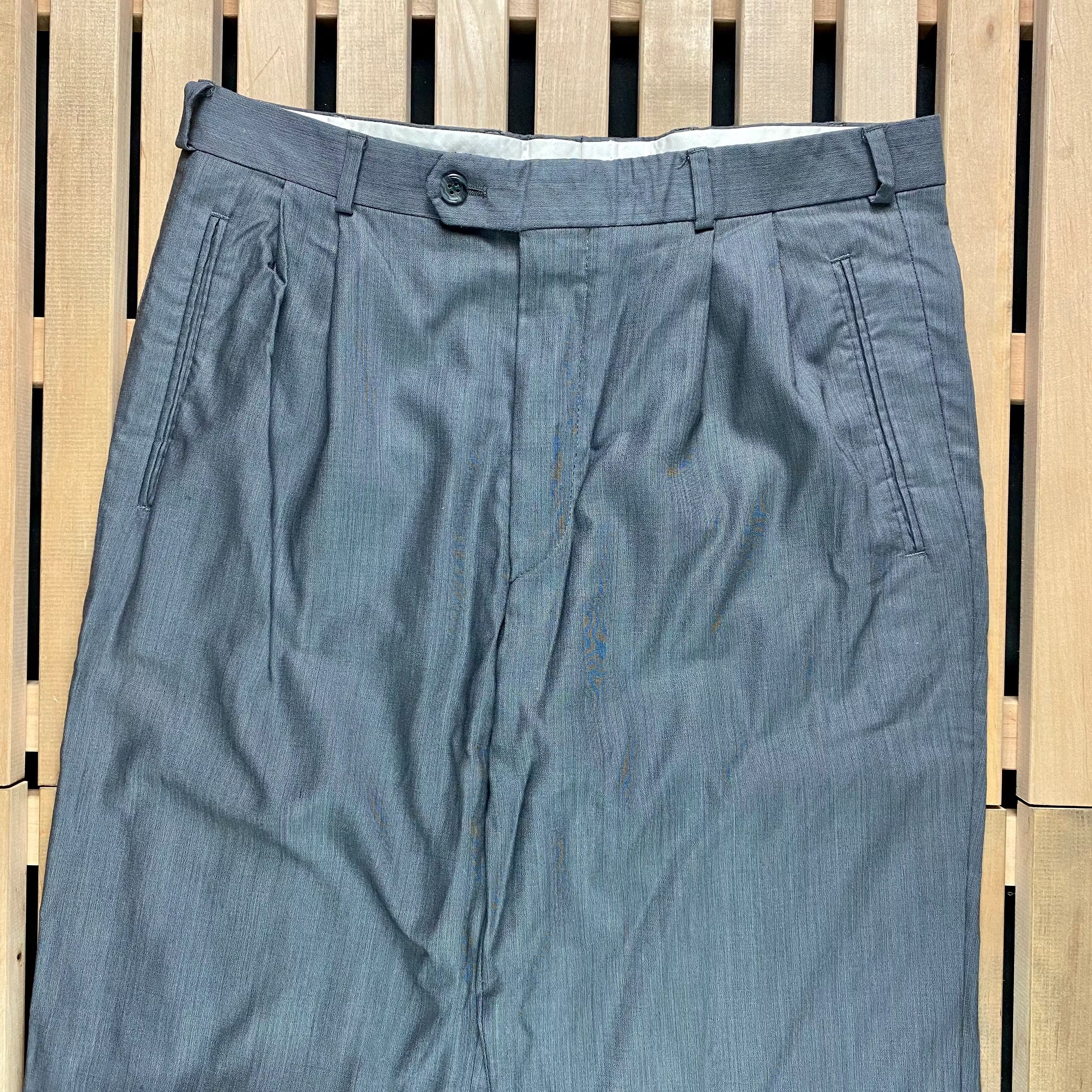 Vintage × Yves Saint Laurent Mens Suit Trousers Yves Saint Laurent Vintage Size 33 Size US 33 - 2 Thumbnail