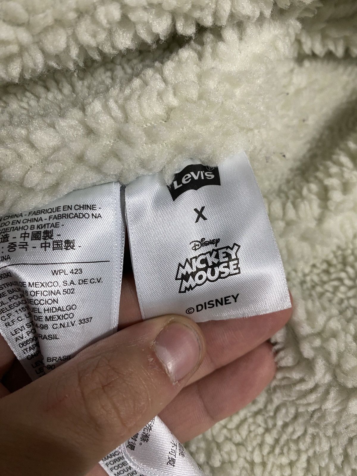 Levi's Levis x Disney mickey mouse 501 Sherpa Jacket limited edit Size US L / EU 52-54 / 3 - 14 Thumbnail