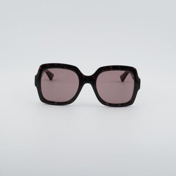 Gucci Gucci GG1337S 009 Sunglasses Havana Square Frame Size ONE SIZE - 3 Thumbnail