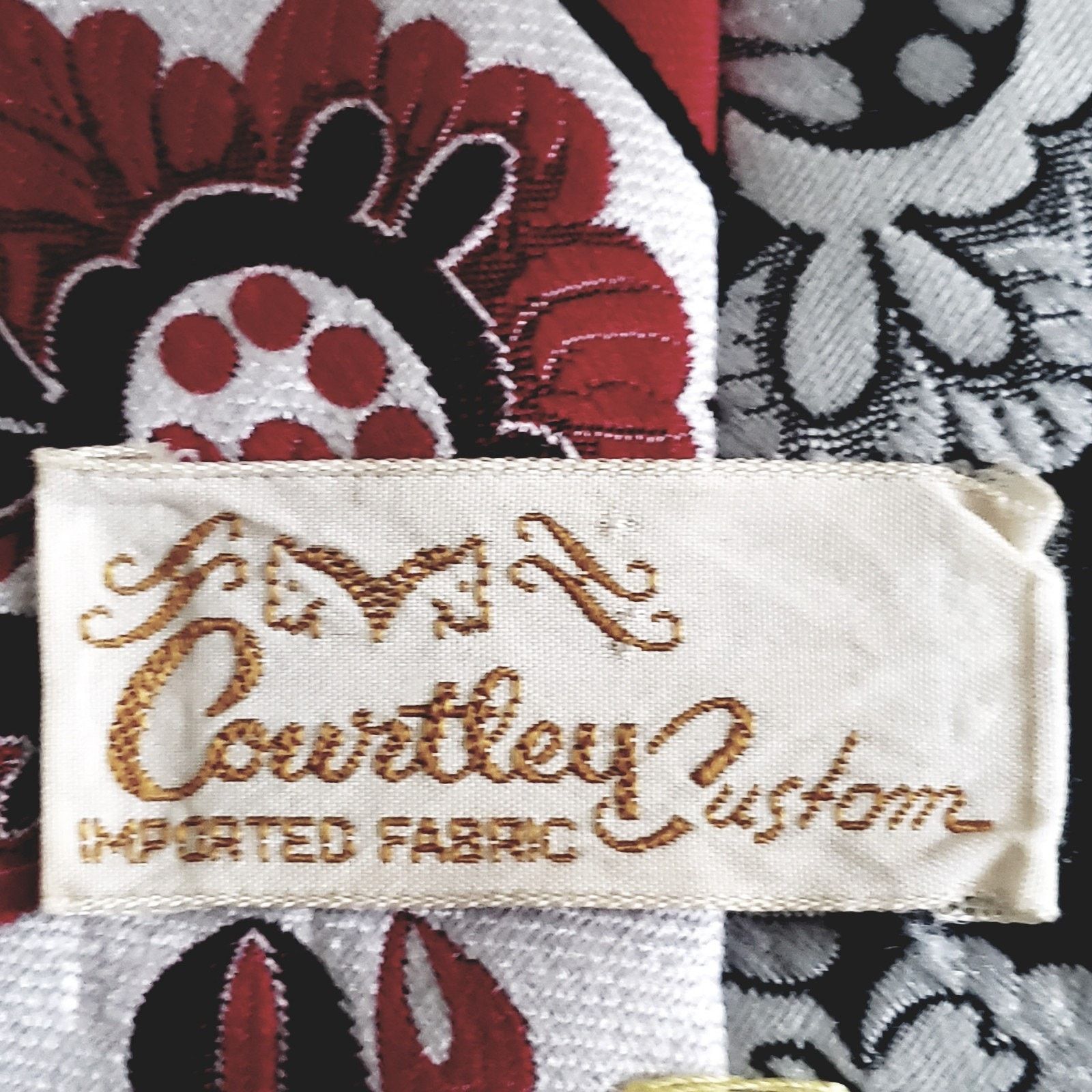 Custommade Courtney Custom Classic Men's Tie Floral Multicolored #1R Size 26 - 4 Thumbnail