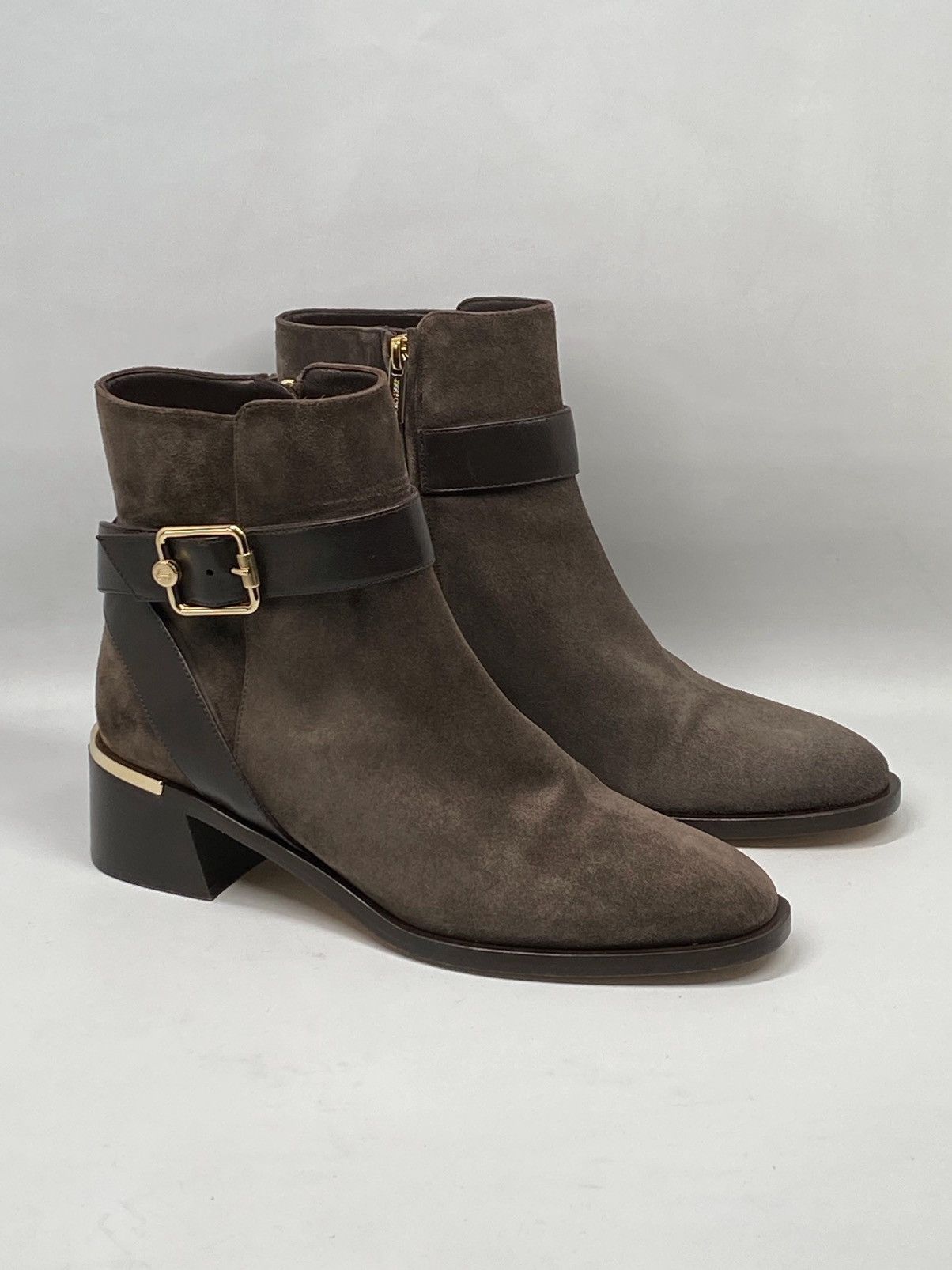 Jimmy Choo Jimmy Choo Clarice 45 Block Heel Suede Booties size 39 Size US 9 / IT 39 - 4 Thumbnail