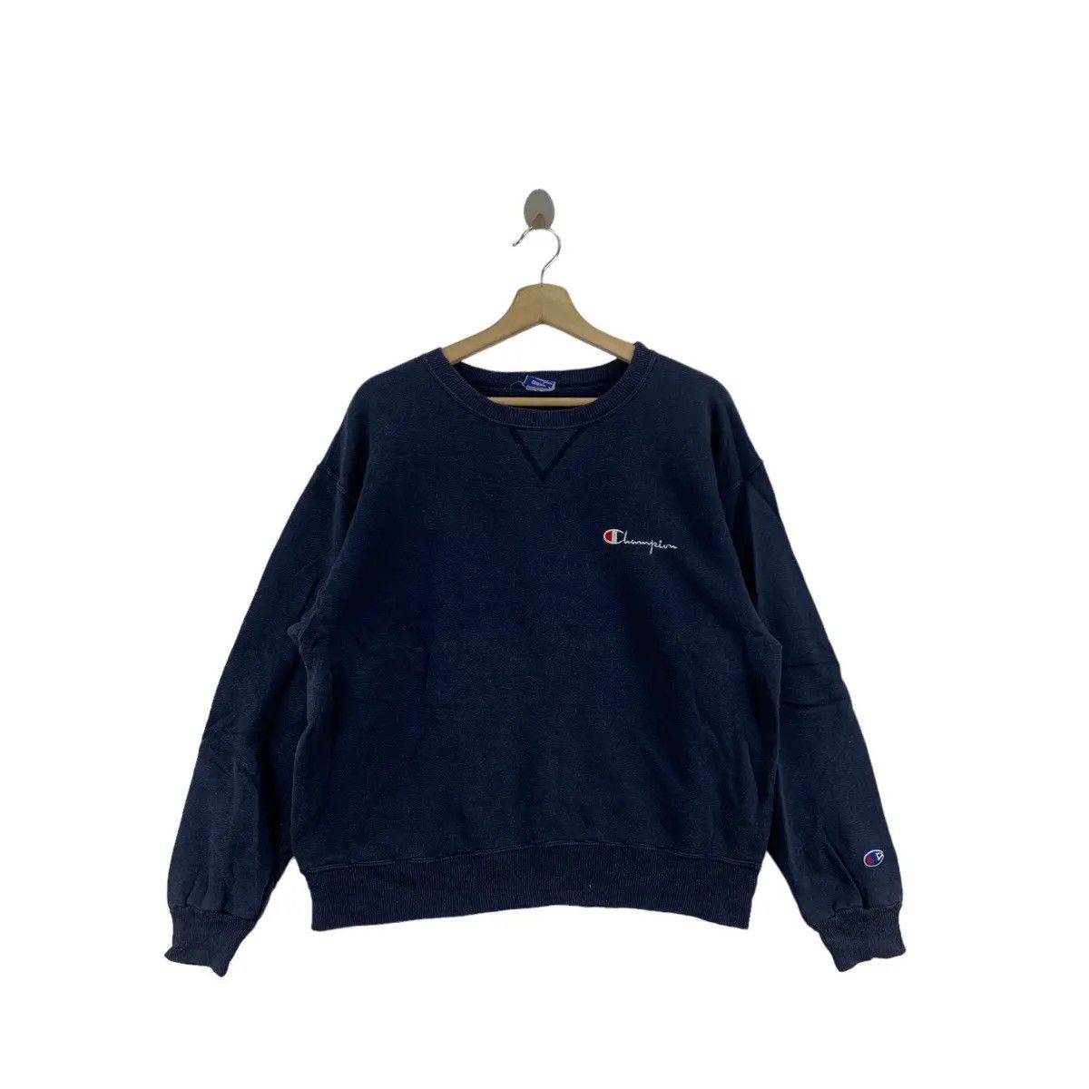 Champion Vintage 90’ CHAMPION Made In USA Script Logo Blue Size M / US 6-8 / IT 42-44 - 1 Thumbnail