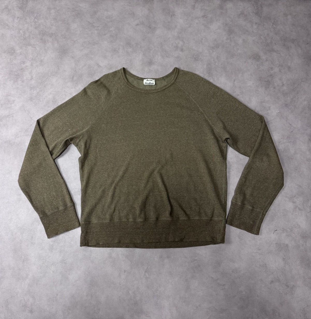 Acne Studios Acne Studios Men's Pullover Long Sleeve Olive Size:M Size US M / EU 48-50 / 2 - 1 Thumbnail