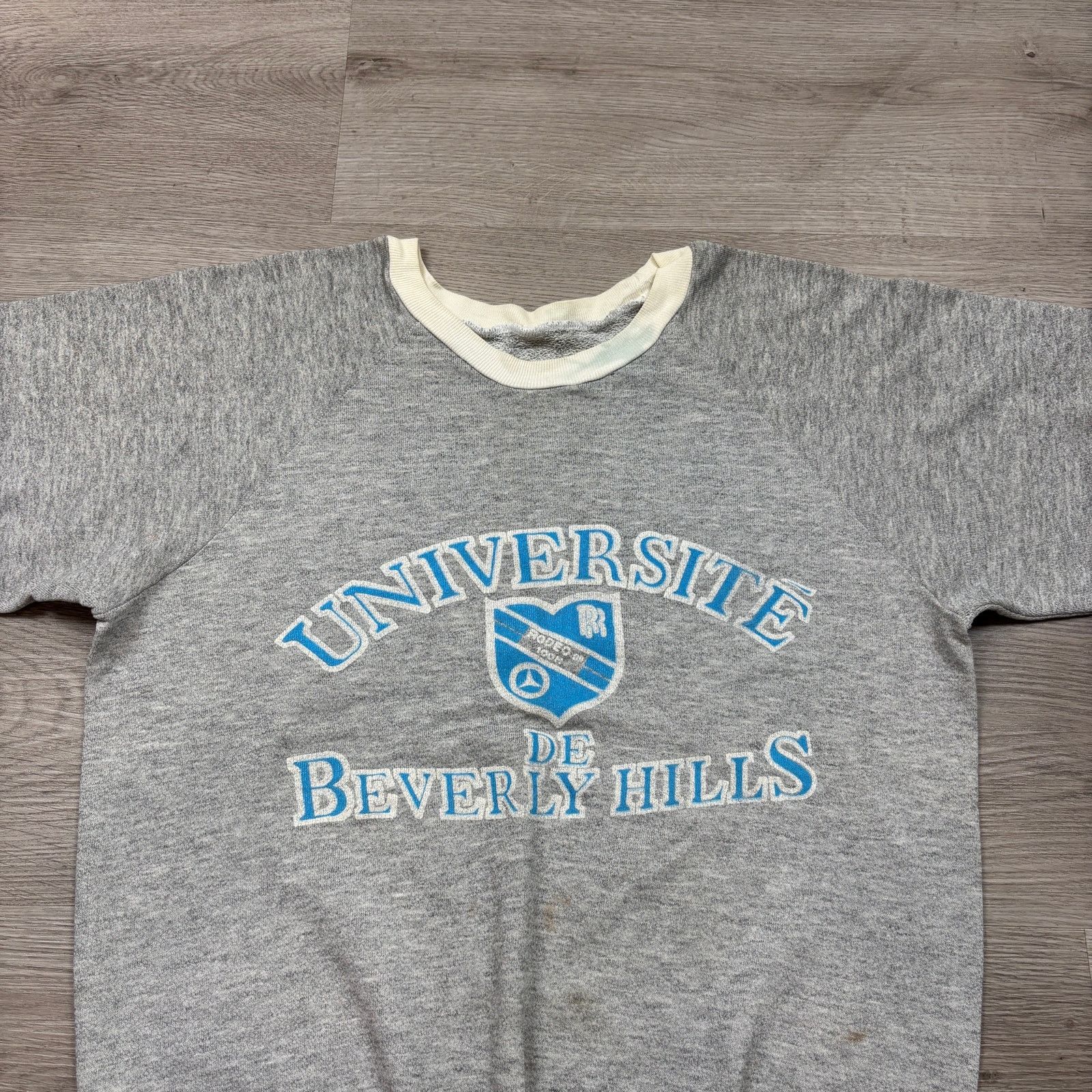 Mercedes-Benz × Vintage VTG 80s Universite Beverly Hills Mercedes Raglan Sweatshirt Size US L / EU 52-54 / 3 - 2 Thumbnail