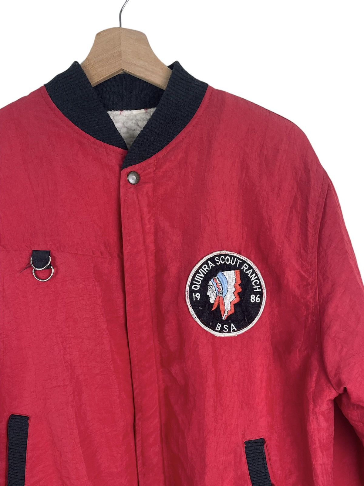 Vintage 1986 BSA Quivira Scout Ranch Sherpa Jacket (Rare OG) Size US L / EU 52-54 / 3 - 4 Thumbnail
