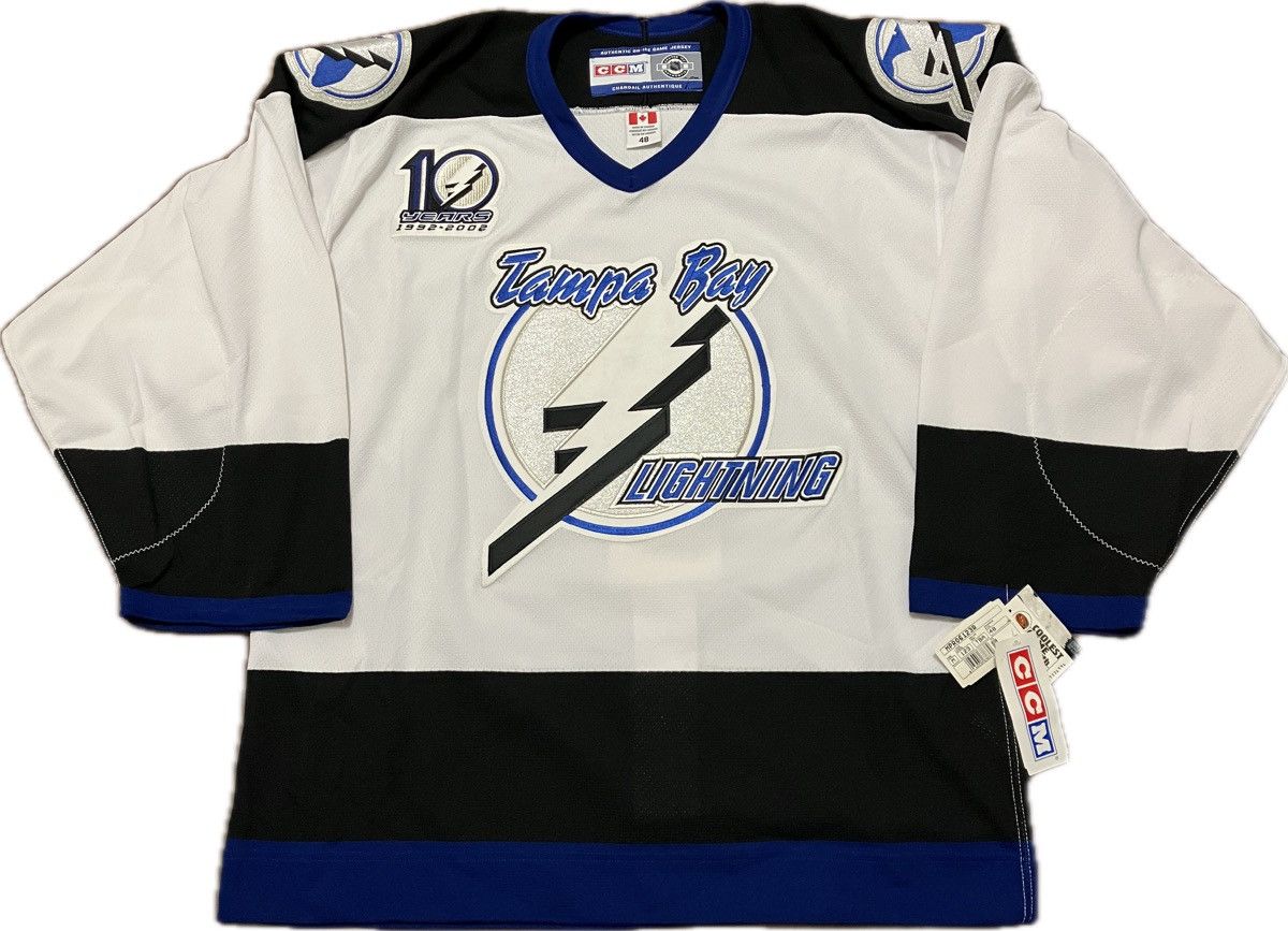 image of Tampa Bay Lightning Ccm Authentic Nhl Hockey Jersey Size 48, Men's