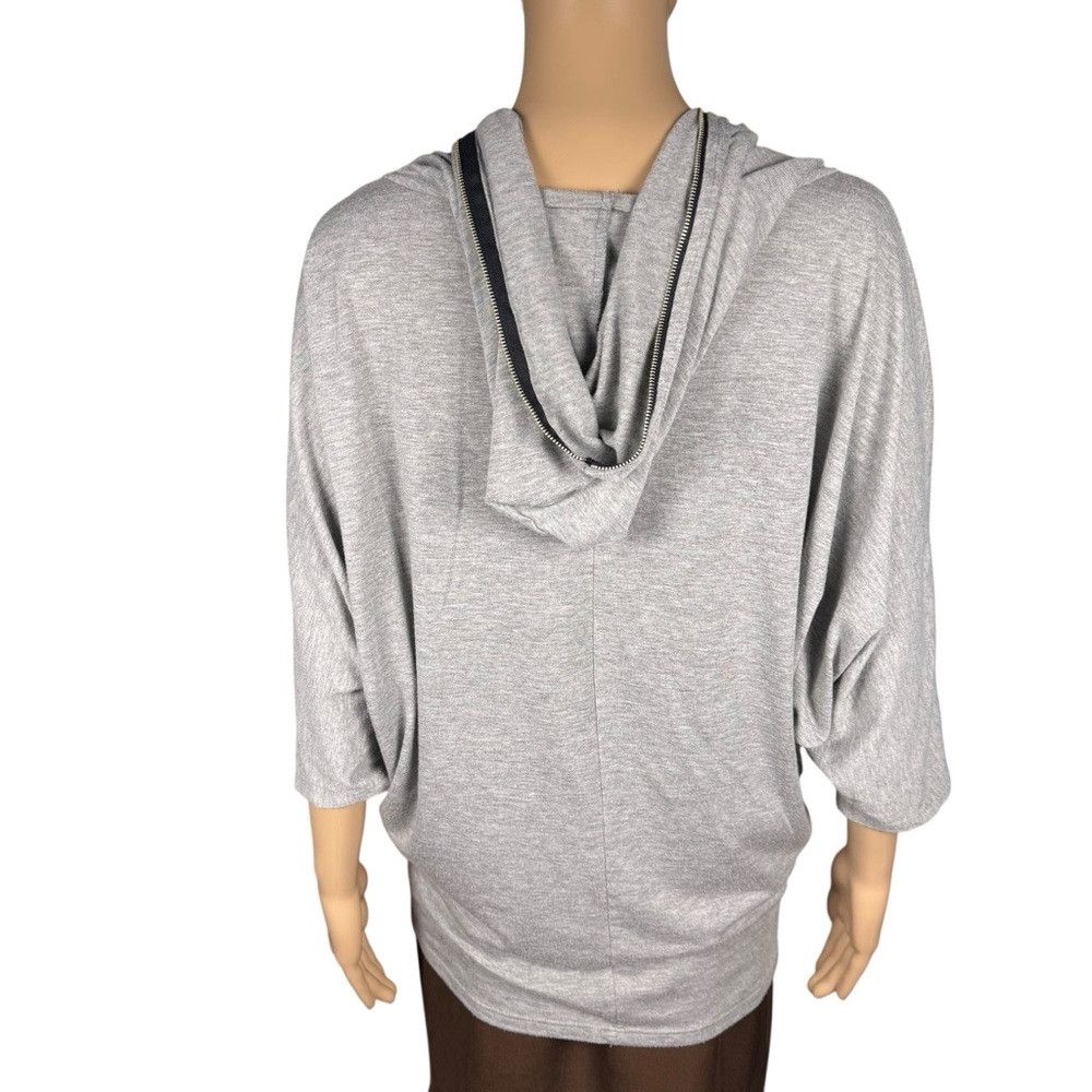 Vintage Havana Vintage Havana 3/4 Sleeve Hoodie Grey Top Size L Size L / US 10 / IT 46 - 4 Thumbnail