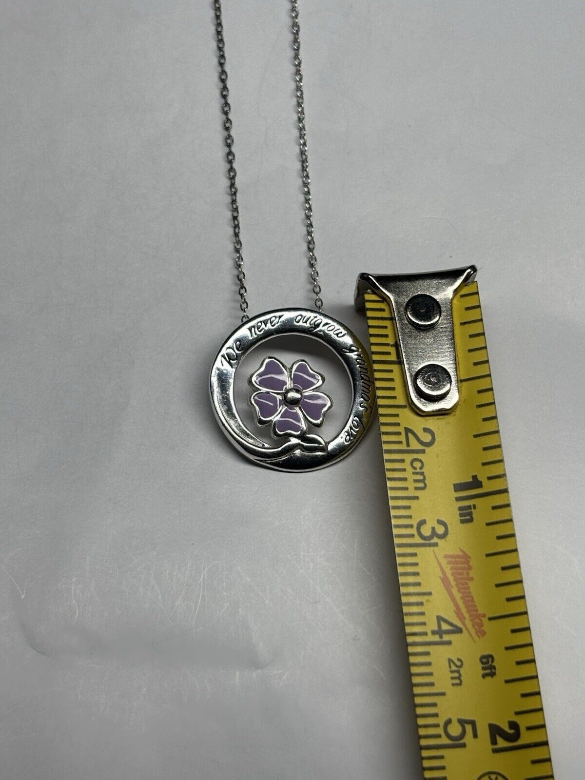Other Sterling Silver 925 Enamel Grandma's Love Pendant Necklace Size ONE SIZE - 2 Thumbnail