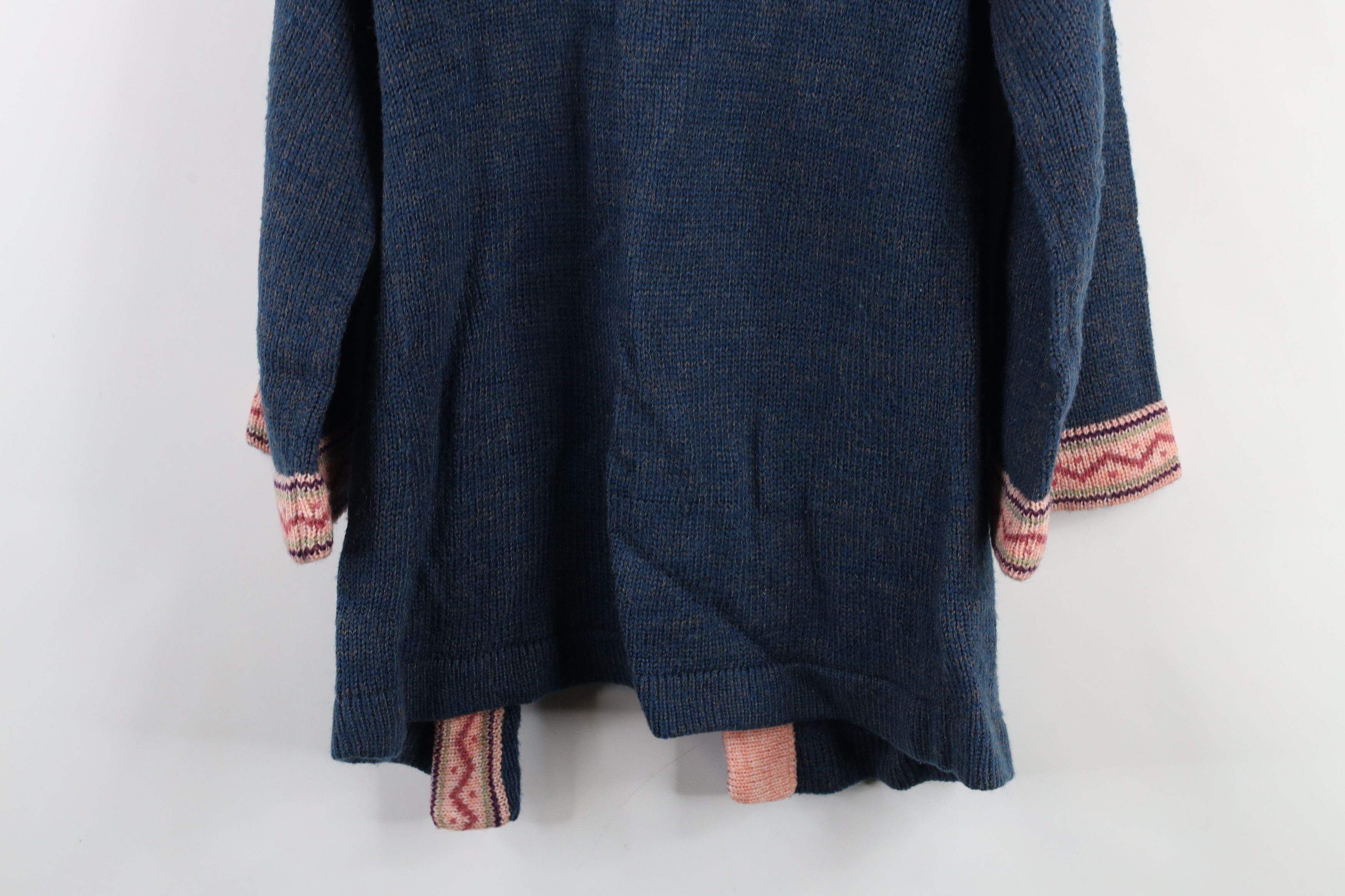 Vintage Vintage 60s 70s Boho Chic Fair Isle Front Cardigan Sweater Size M / US 6-8 / IT 42-44 - 12 Thumbnail