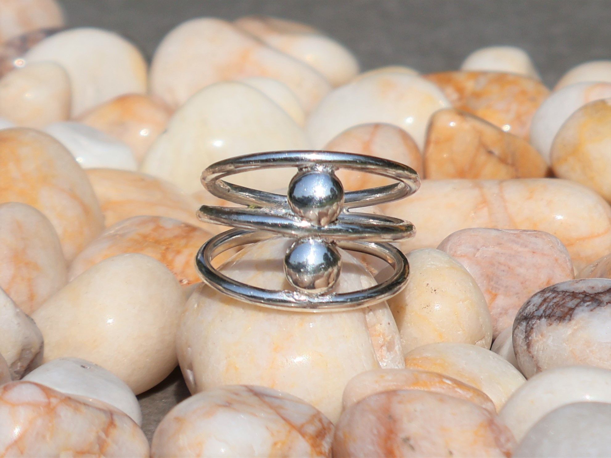 Handmade Triple Band Ring, 925 Silver Jewelry, Handmade Women Rings Size ONE SIZE - 3 Thumbnail