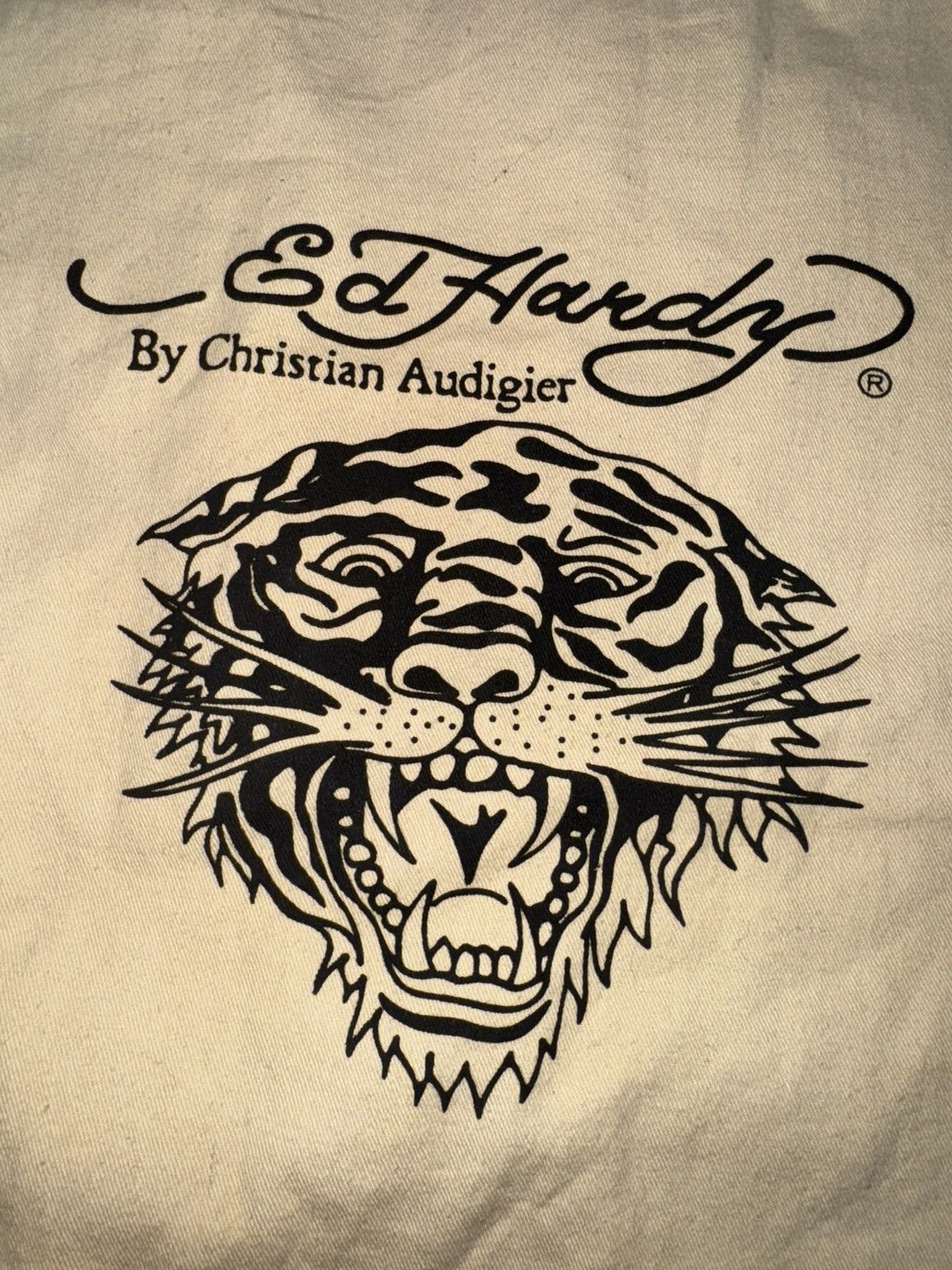 Ed Hardy Ed Hardy Beige Drawstring bag Size ONE SIZE - 2 Thumbnail