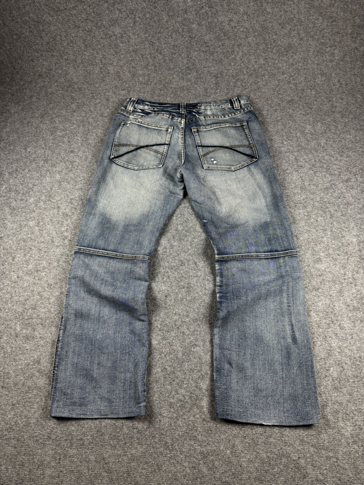 Japanese Brand × Vintage Vintrage japanese brand flared baggy pants jeans Size US 34 / EU 50 - 8 Thumbnail
