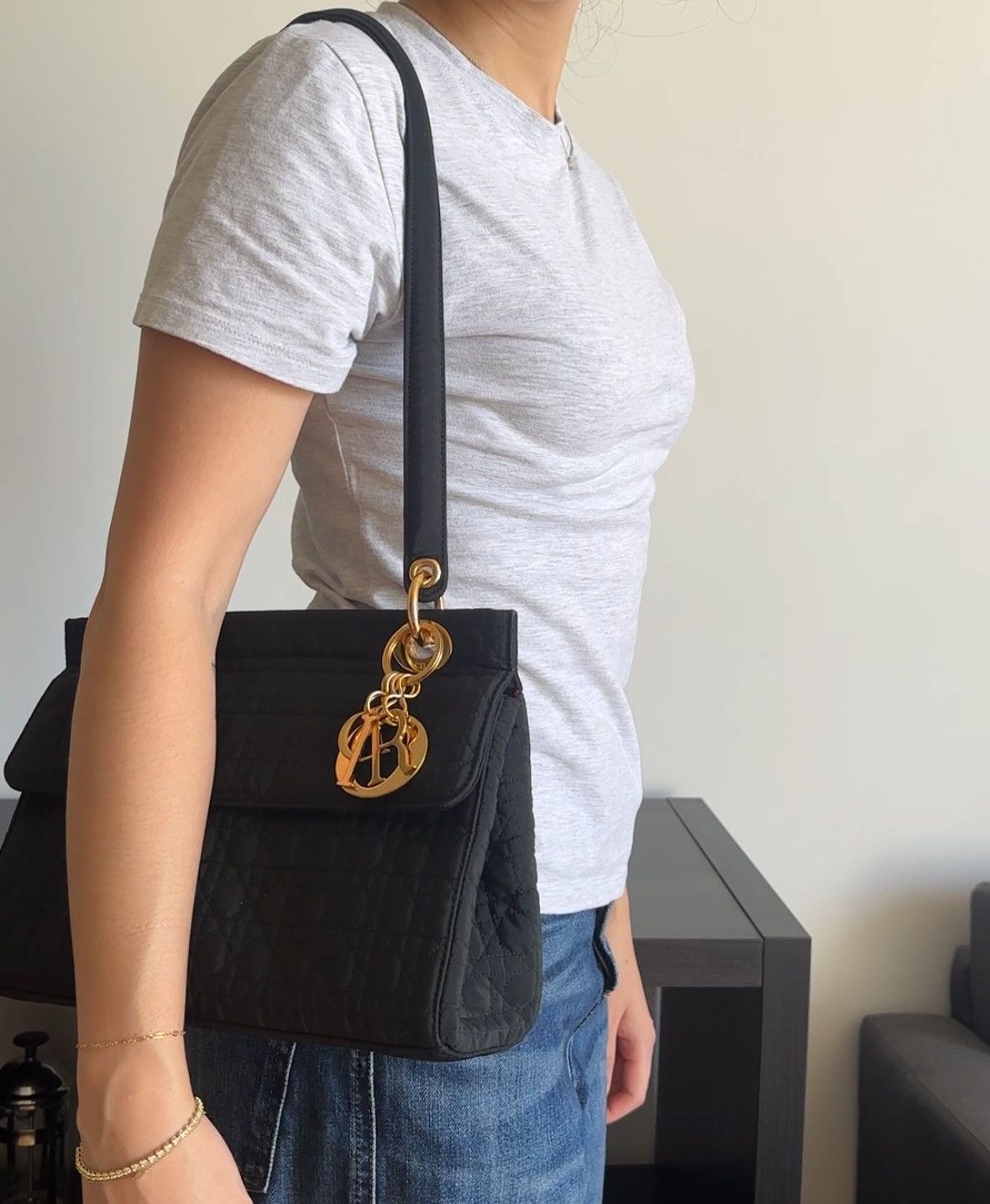Dior Christian Dior Vintage Lady Dior Cannage Gold hardware Size ONE SIZE - 5 Thumbnail