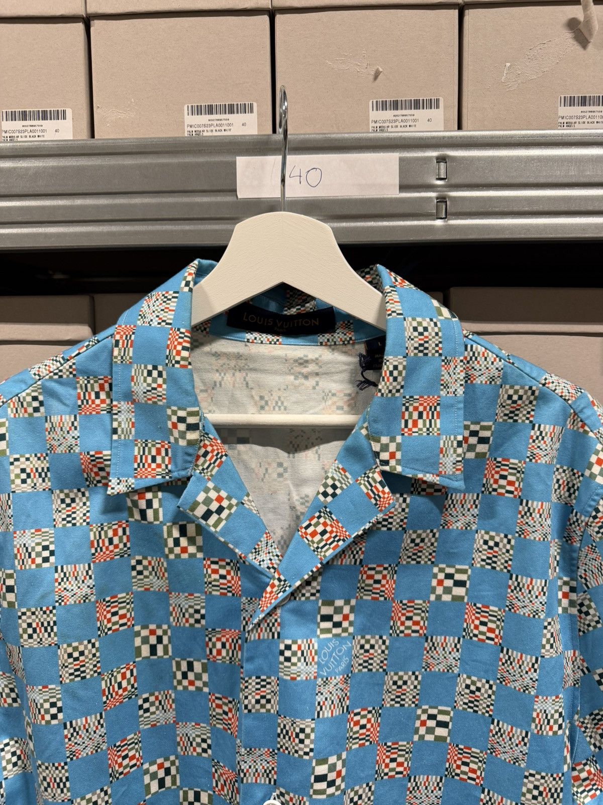 Louis Vuitton Louis Vuitton Damier Printed Bowling Shirt NEW 1250$ Size US L / EU 52-54 / 3 - 2 Thumbnail