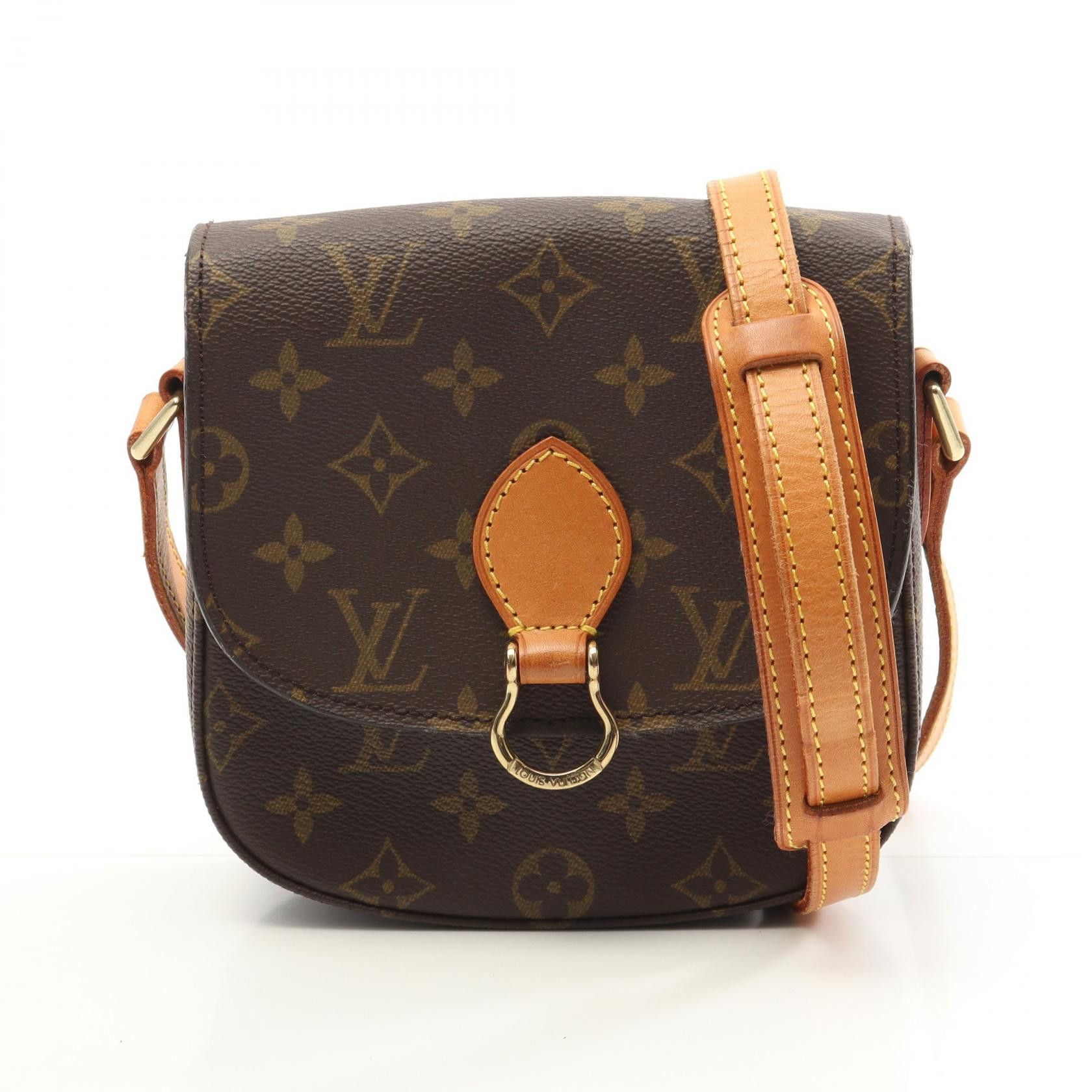 Louis Vuitton Louis Vuitton Louis Vuitton Saint Cloud PM Monogram Shoulder Bag Canvas Shoulder Bag M51244 Size ONE SIZE - 1 Thumbnail