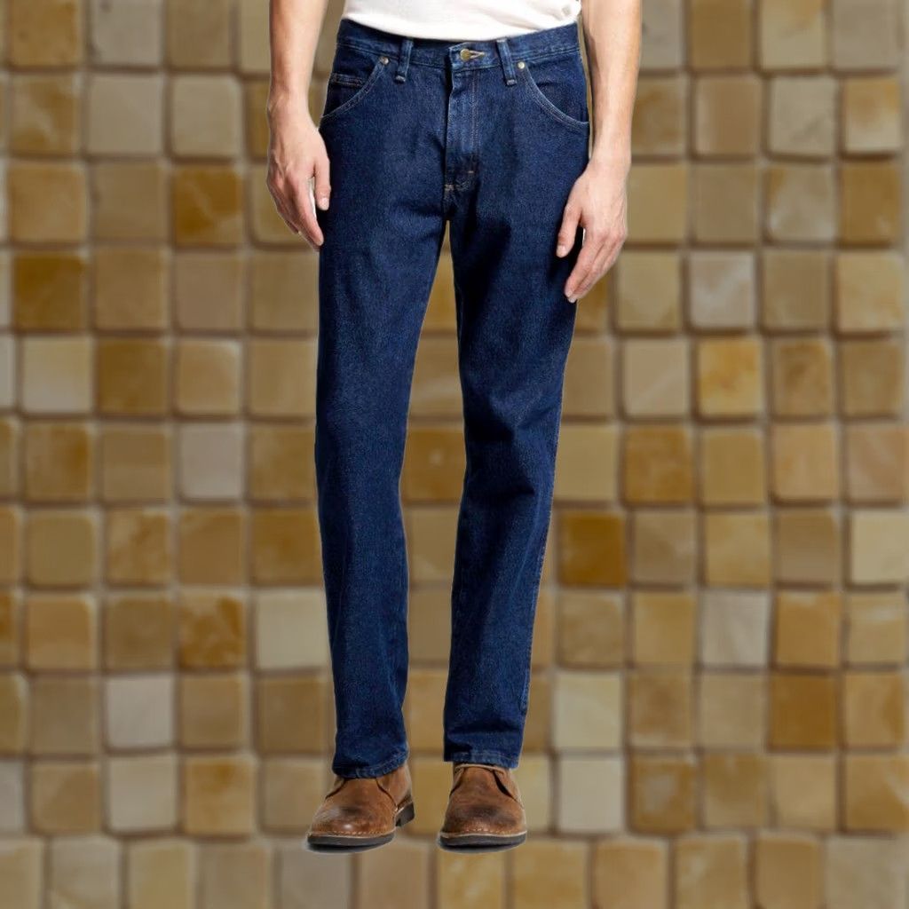 Wrangler WRANGLER Jeans Regular Fit Seat And Thigh 5 Star Blue MGW20DD 36 29 Mens Blue Jeans Size US 36 / EU 52 - 1 Preview