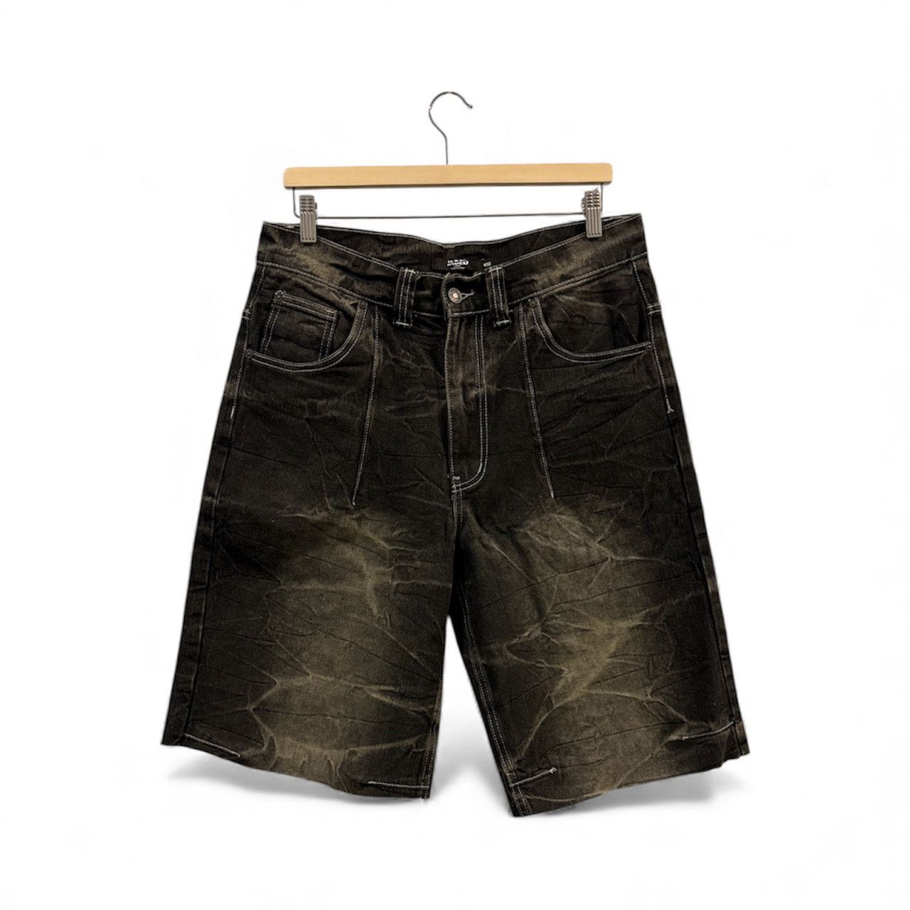 Jaded London custom cut washed black razor jeans