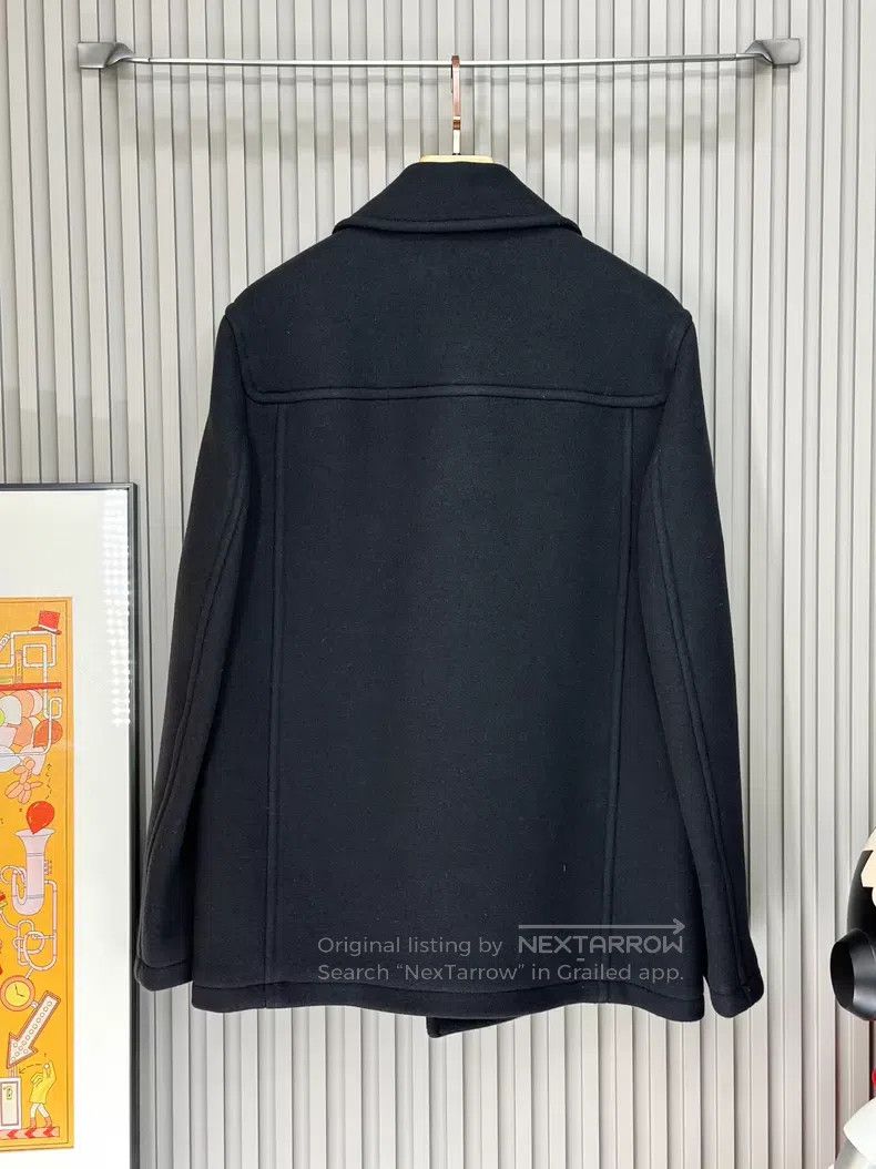 Versace Versace Black double-breasted wool coat Size XL / US 12-14 / IT 48-50 - 2 Thumbnail
