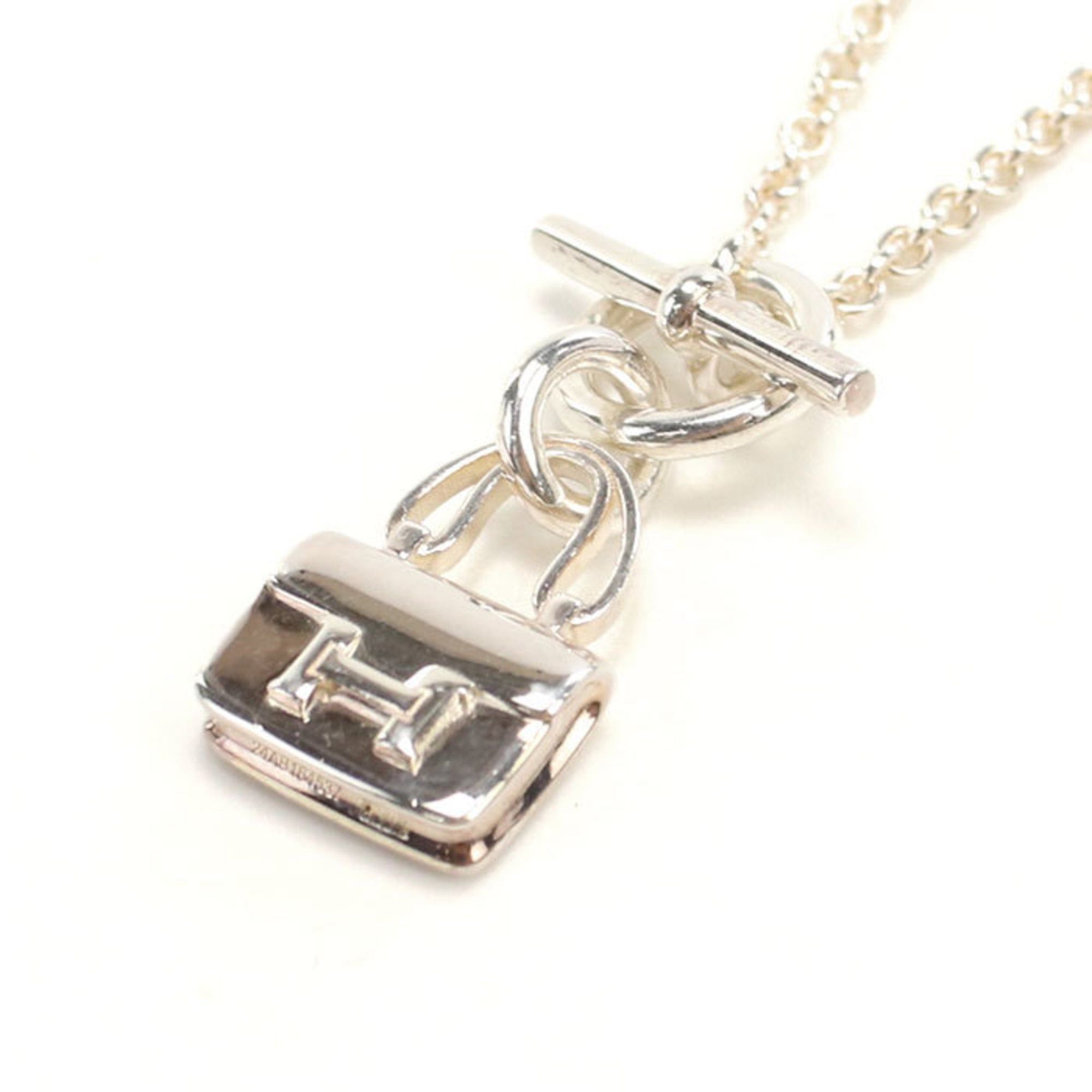 Hermes HERMES Constance Amulet Necklace for Women in Silver Size ONE SIZE - 1 Thumbnail