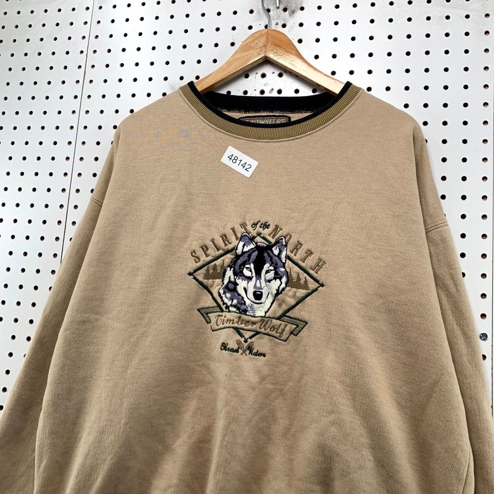 Vintage VINTAGE Headwaters Sweatshirt Mens XL Brown Wolf Nature Timberwolf Fleece Size US XL / EU 56 / 4 - 6 Thumbnail