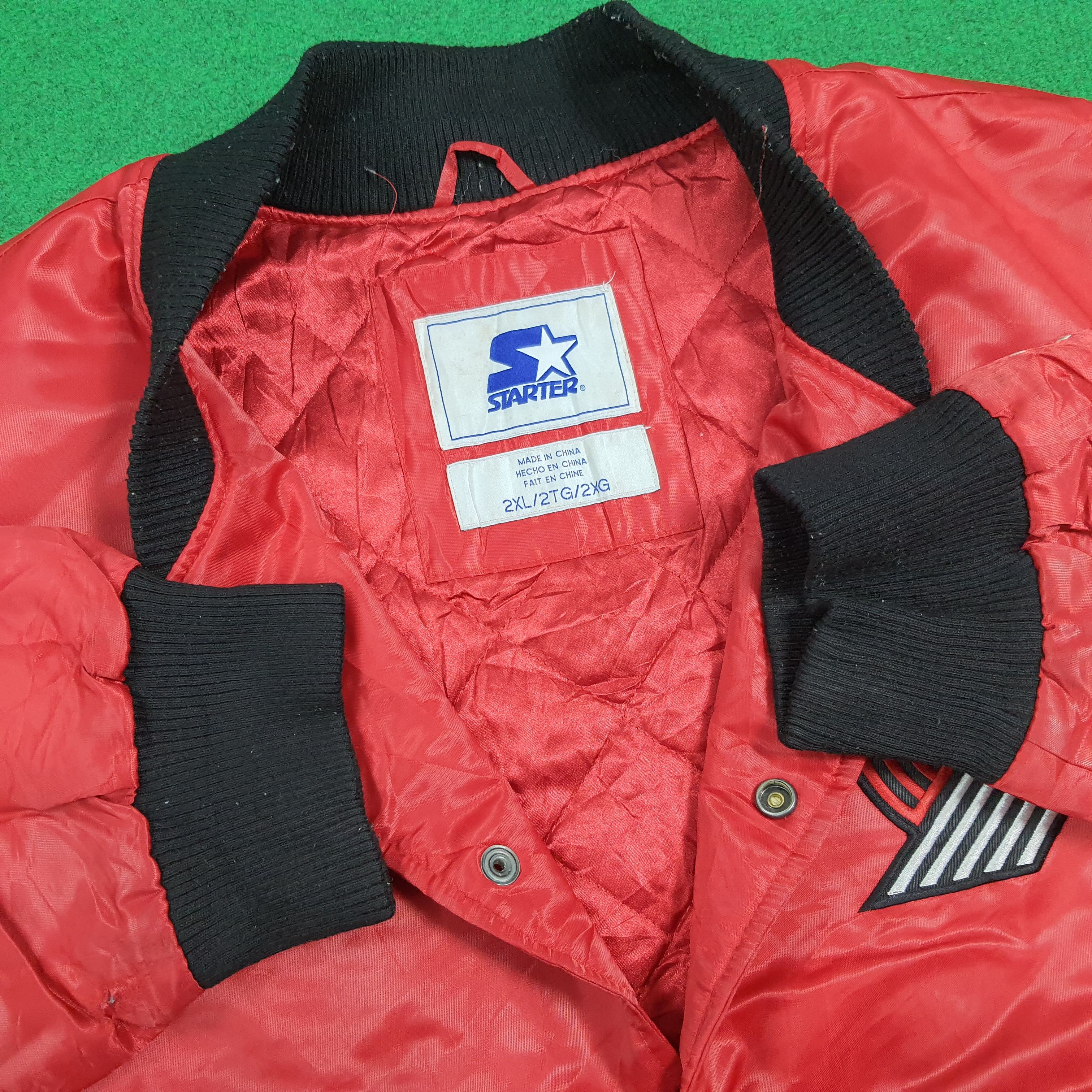 Starter Vintage 90s Starter Rip City NBA Basketball Bomber C281N14 Size US XXL / EU 58 / 5 - 6 Thumbnail