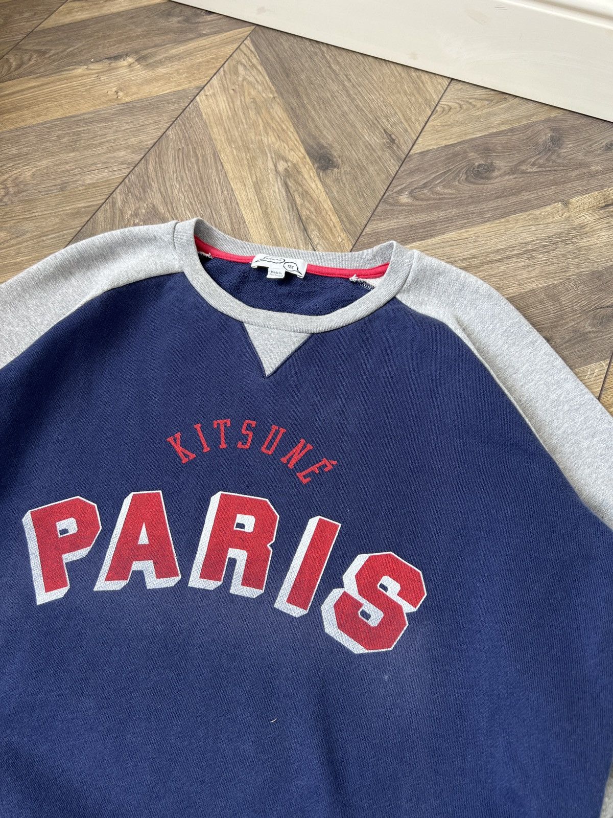 Designer × Maison Kitsune × Vintage Vintage Kitsune Paris Cotton Printed Sweatshirt Size US M / EU 48-50 / 2 - 9 Thumbnail