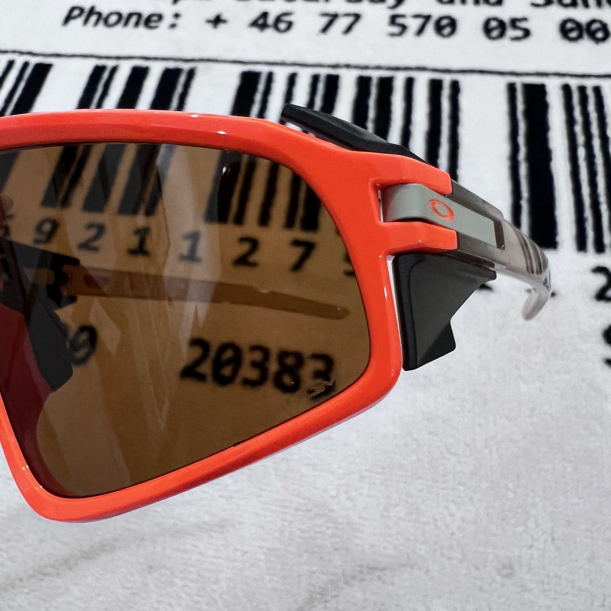 Oakley Oakley Latch Panel Mask Neon Orange Sunglasses Size ONE SIZE - 10 Thumbnail