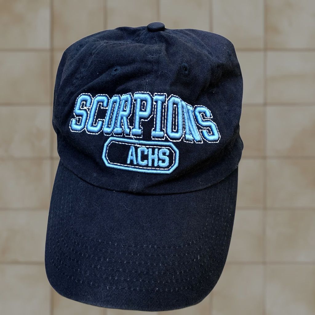 Vintage OHIOPYLE 81 Adolfo Camarillo High School Scorpions Baseball Hat Men's Blue Cap Size ONE SIZE - 1 Thumbnail