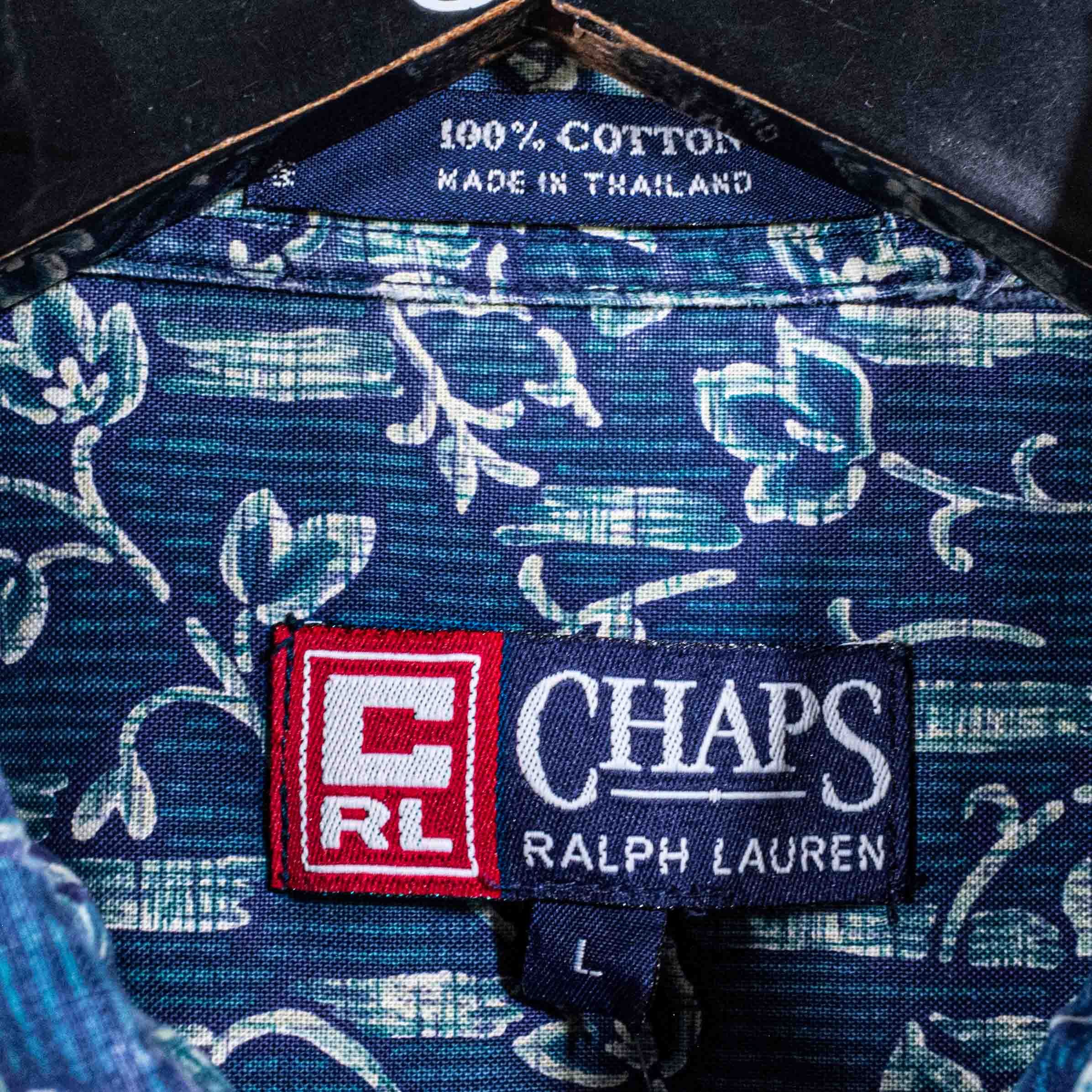Chaps Ralph Lauren Chaps Ralph Lauren Floral Hawaiian Short Sleeve Button Shirt Size US L / EU 52-54 / 3 - 5 Thumbnail