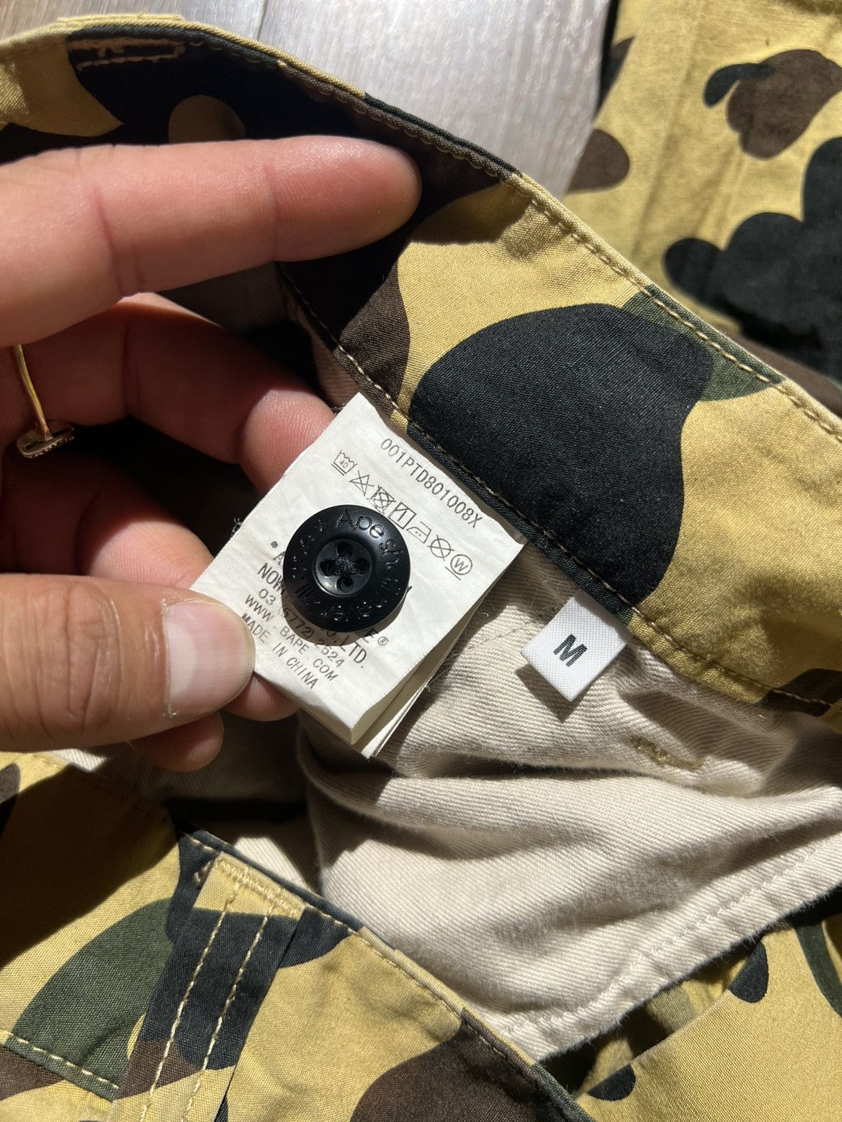 Bape A Bathing Ape Bape Shark Green Camo Track Pants Size US 32 / EU 48 - 7 Thumbnail