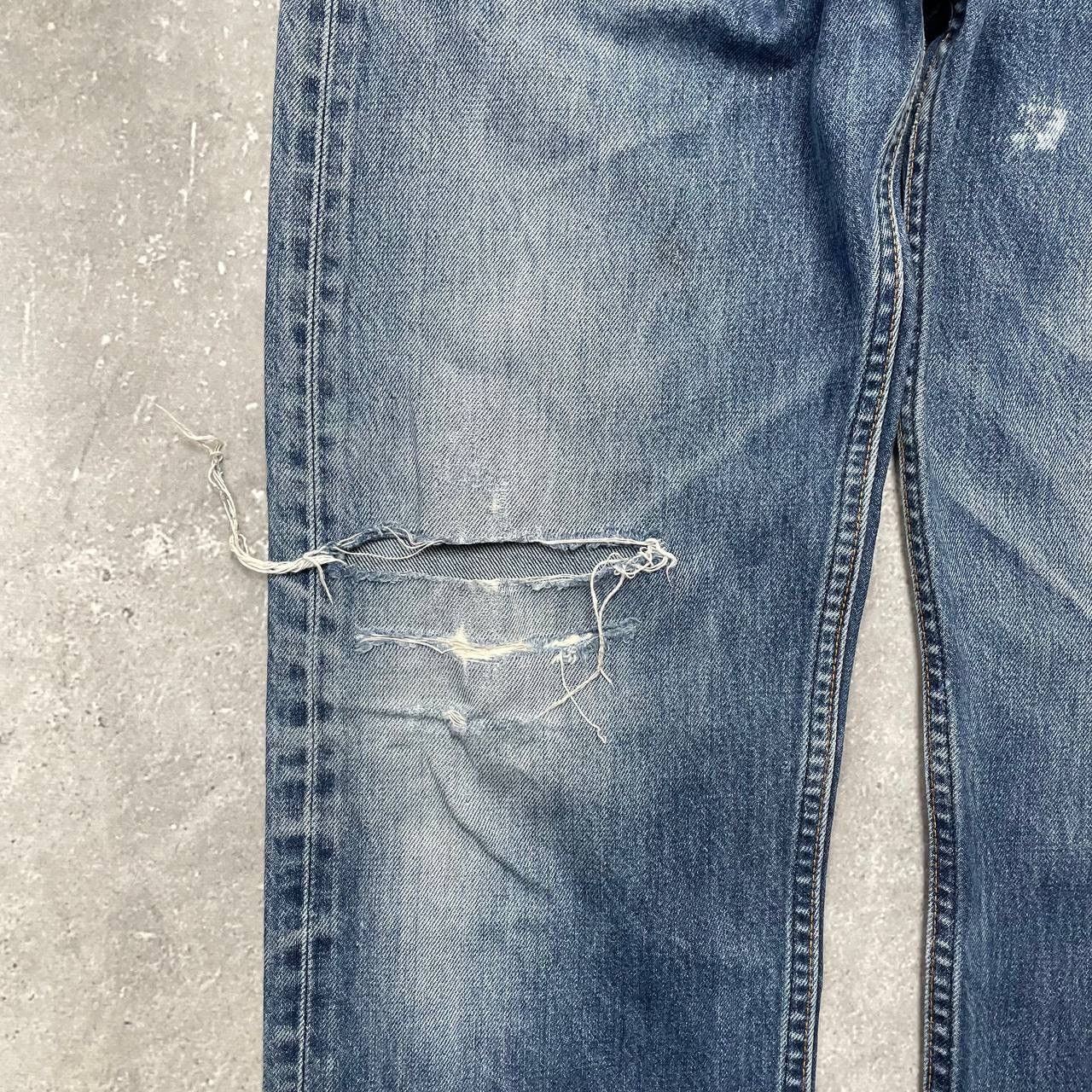 Levi's Vintage 2000s Levis 501 Distressed Jeans Blue Size W34 L32 Size US 34 / EU 50 - 14 Thumbnail