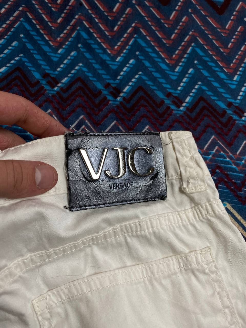 Versace × Versace Jeans Couture × Vintage GRAZY Versace Jeans Couture Y2K Distressed Baggy Denim Pants Size 27" / US 4 / IT 40 - 4 Thumbnail