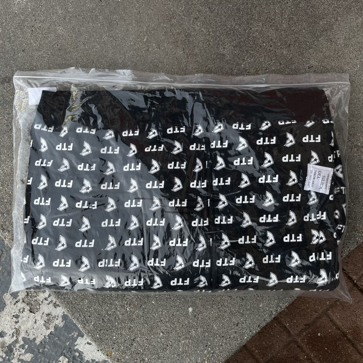 Fuck The Population 2024’ FTP x Famous All Over Logo Zip Up Hoodie Black Sz XL Size US XL / EU 56 / 4 - 3 Thumbnail
