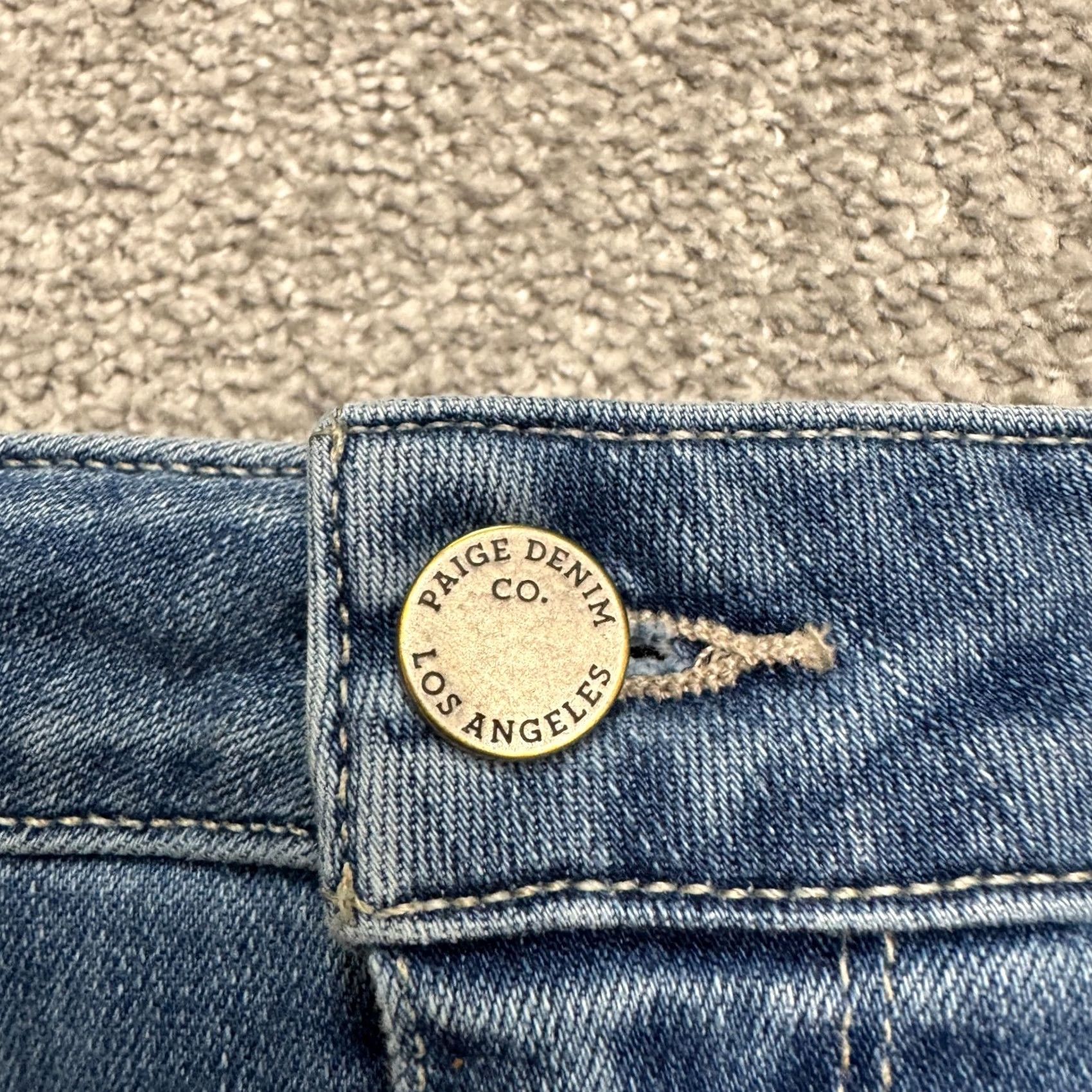 Paige Paige Hoxton Slim Jeans Women 29 Blue Medium Wash High Rise Denim Skinny 5-Pocket Size 29" - 3 Thumbnail